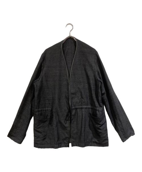 中古・古着通販】DEVOA (デヴォア) シルクノーカラージャケット 中古・古着通販】DEVOA (デヴォア) シルクノーカラージャケット