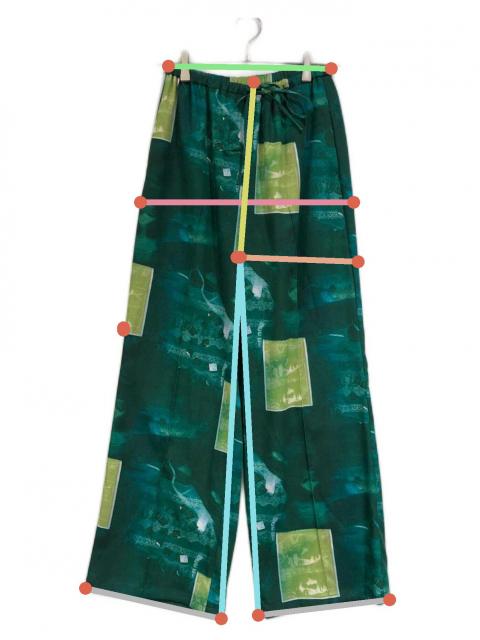 中古・古着通販】HERALBONY (ヘラルボニー) サテンパンツ「無題