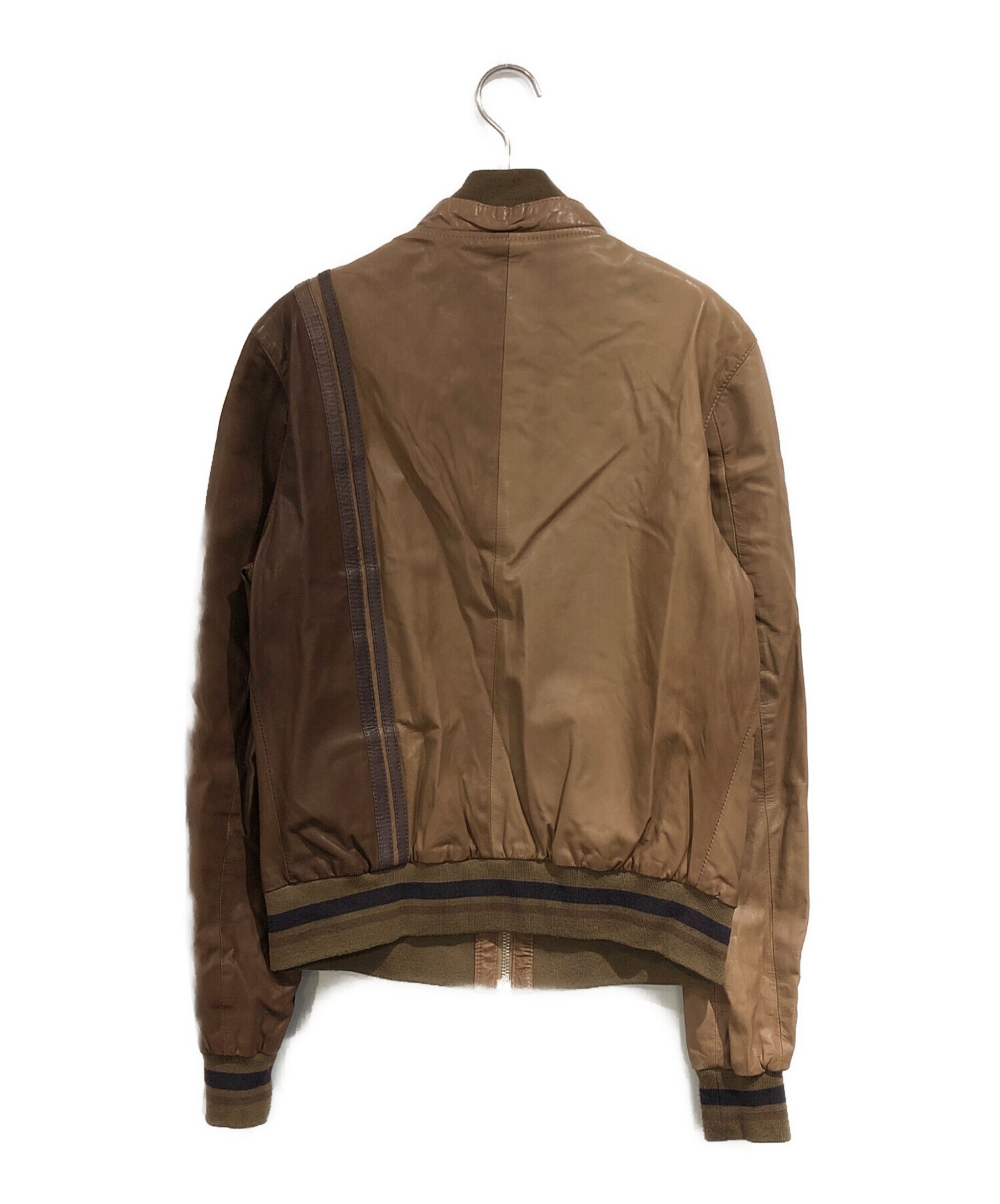 ドルチェ&ガッパーナ ブラウンコーデュロイジャケット　M 中古・古着通販】DOLCE & GABBANA (ドルチェ＆ガッバーナ) レザー