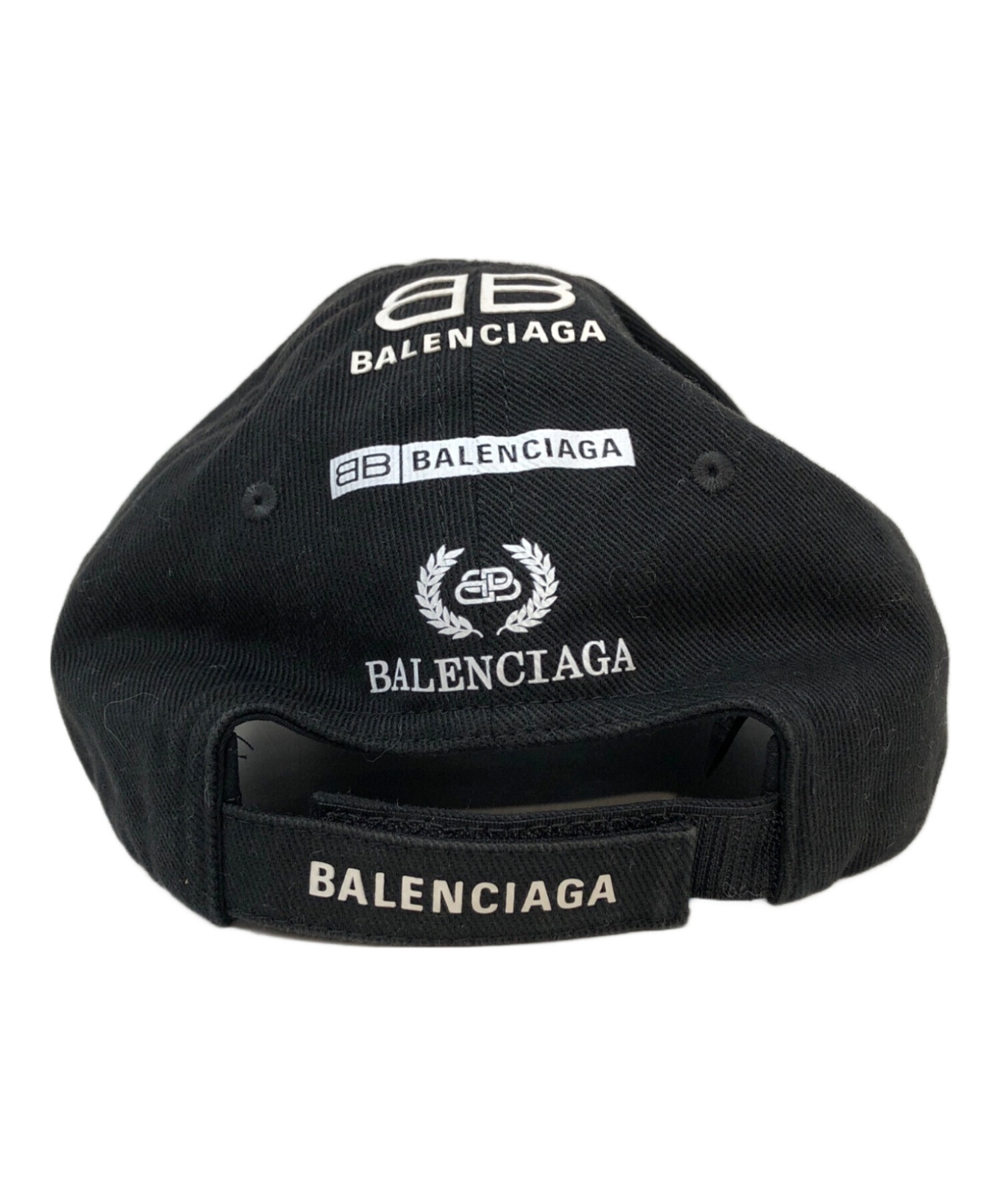 中古・古着通販】BALENCIAGA (バレンシアガ) LOGO VISOR CAP ブラック