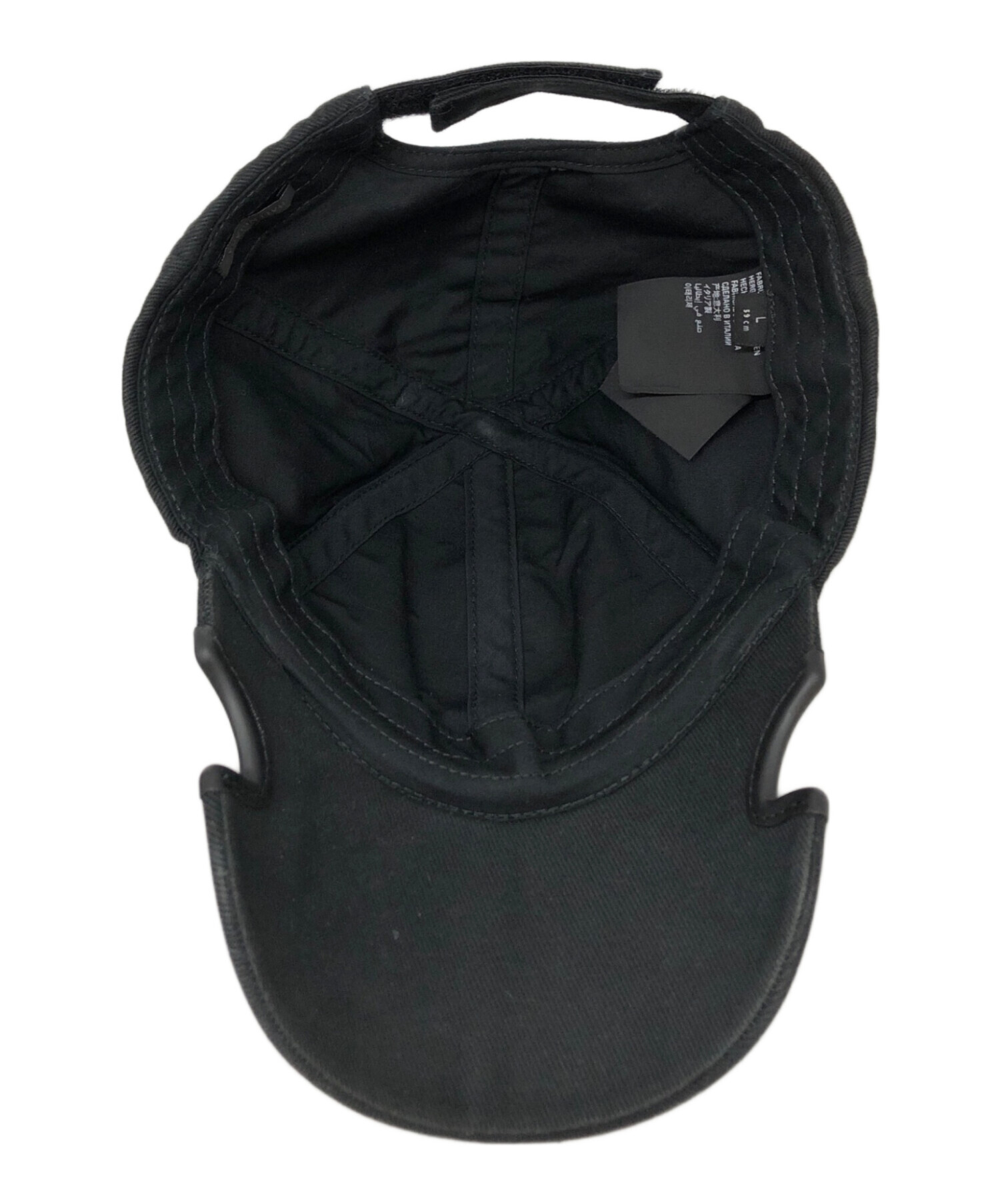 中古・古着通販】BALENCIAGA (バレンシアガ) LOGO VISOR CAP ブラック