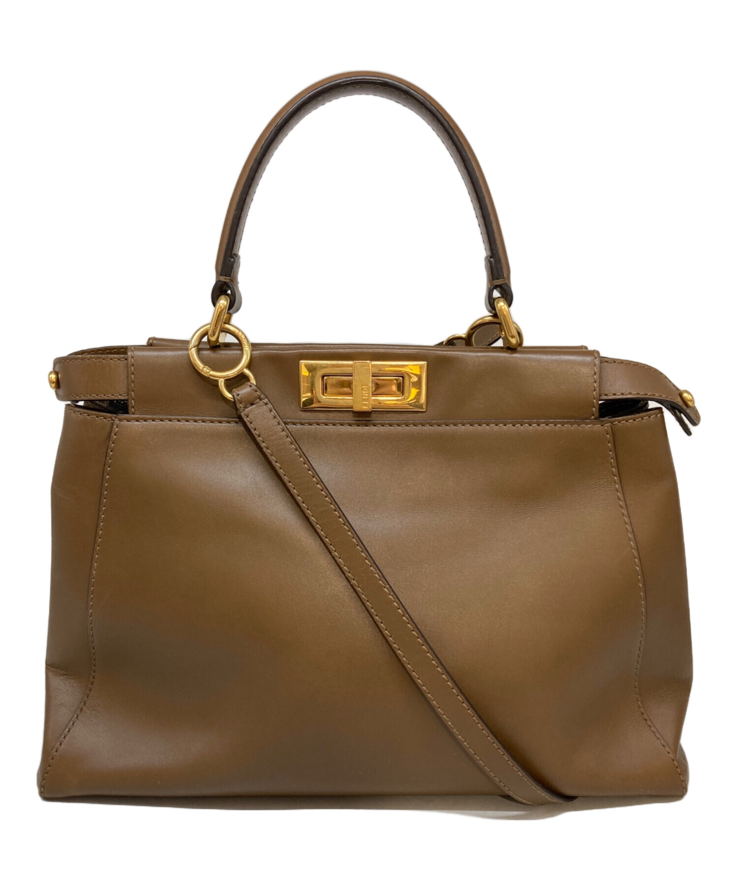中古・古着通販】FENDI (フェンディ) 2WAYバッグ ブラウン｜ブランド