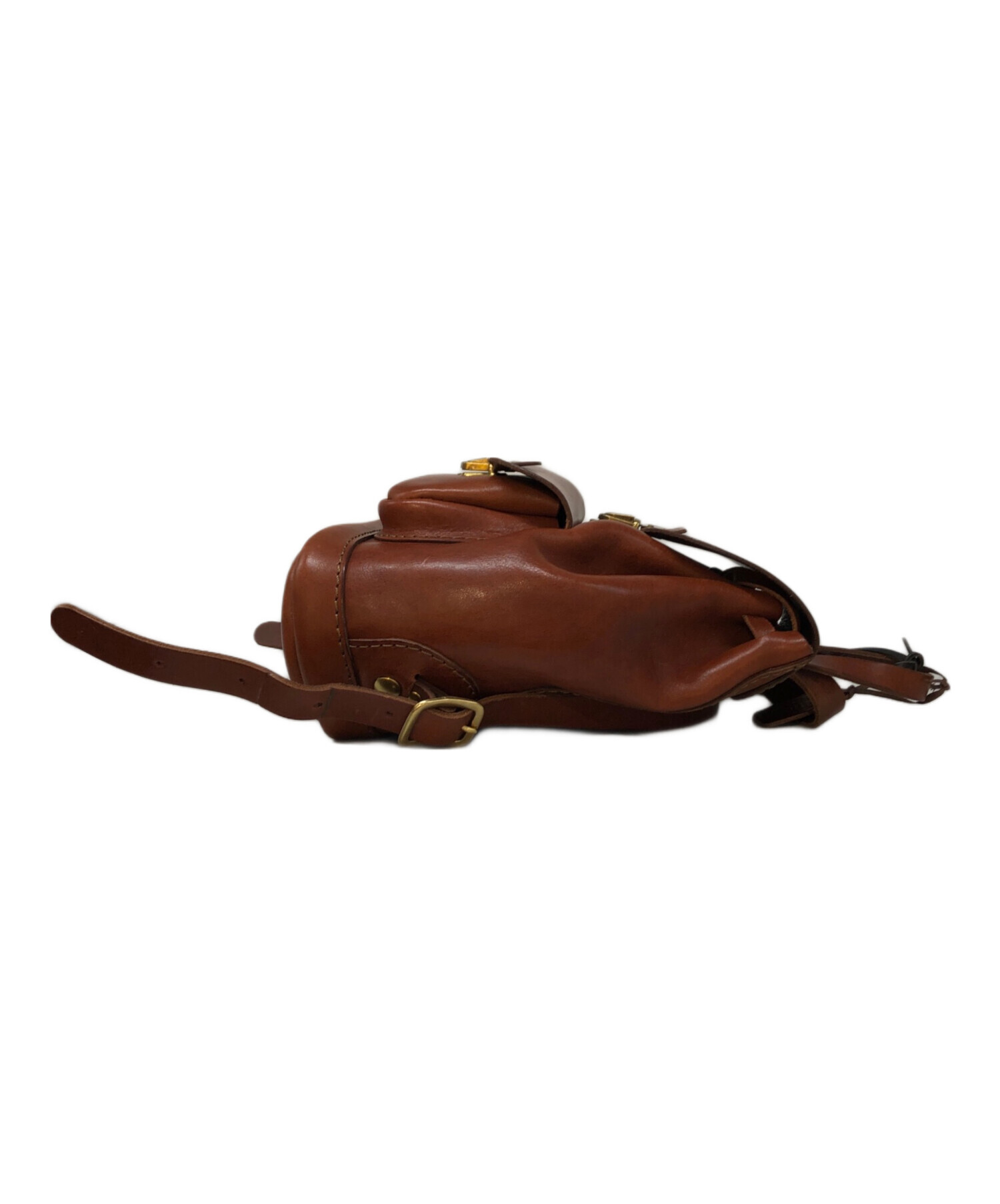 中古・古着通販】Herz (ヘルツ) レザーミニリュック ブラウン