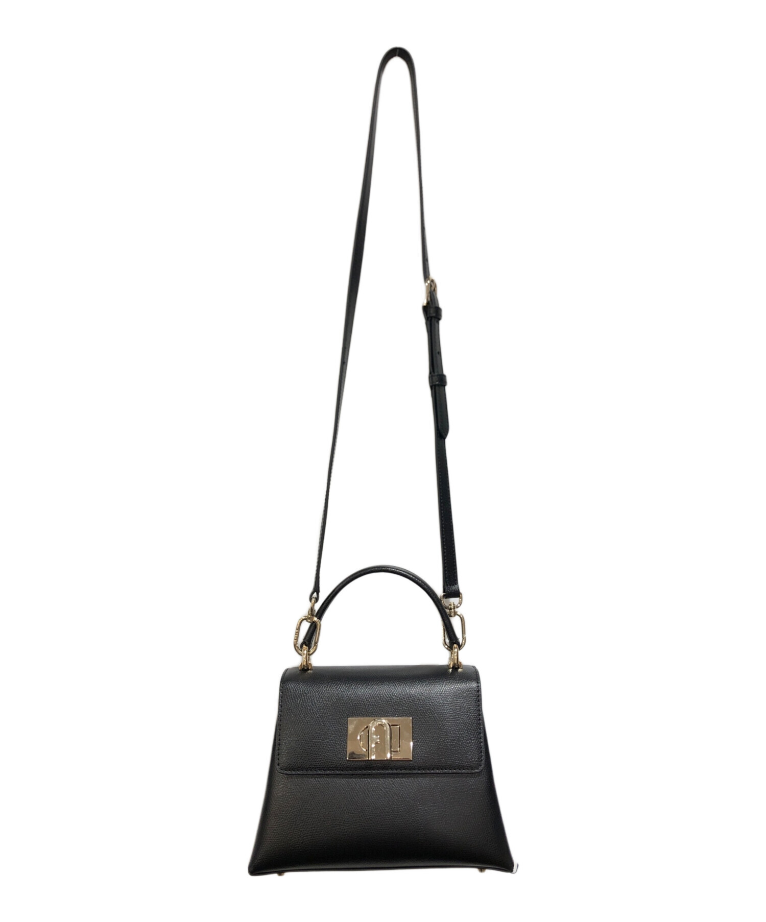 中古・古着通販】FURLA (フルラ) RLA 1927 MINI ハンドバッグ ブラック 