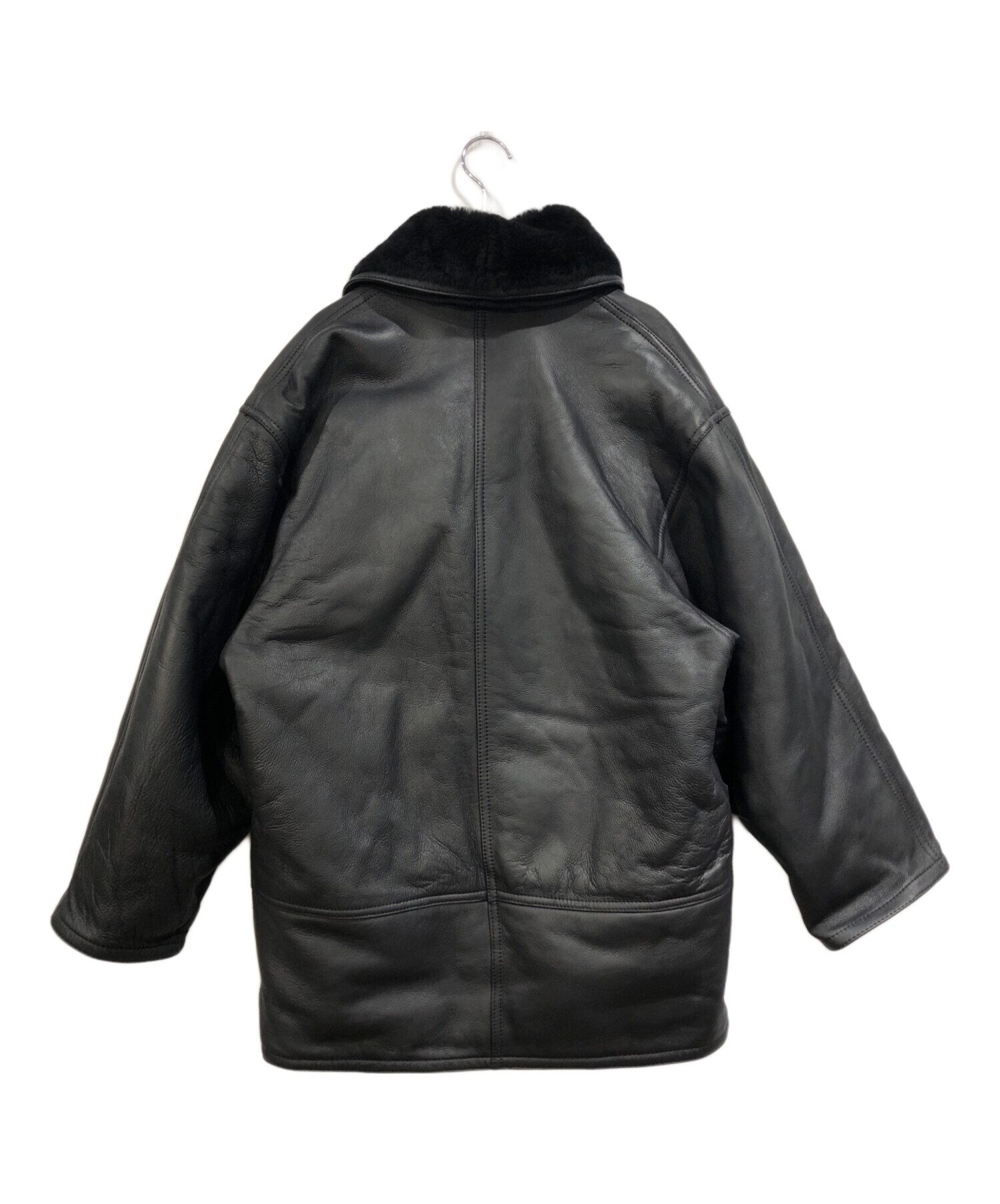 中古・古着通販】USED (ユーズド) ムートンジャケット ブラック サイズ
