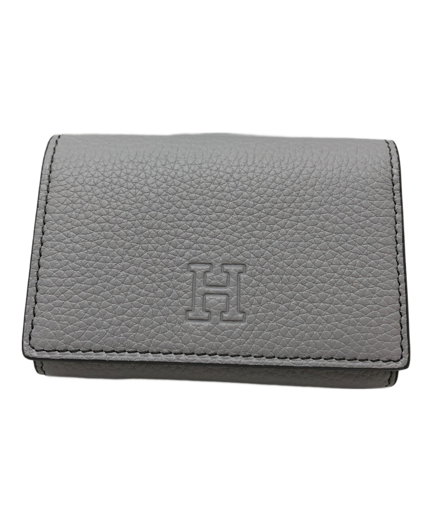 HIROFU 薄いグレー 三つ折り財布 収納袋付き 中古・古着通販】HIROFU (ヒロフ) センプレ3つ折り財布 グレー