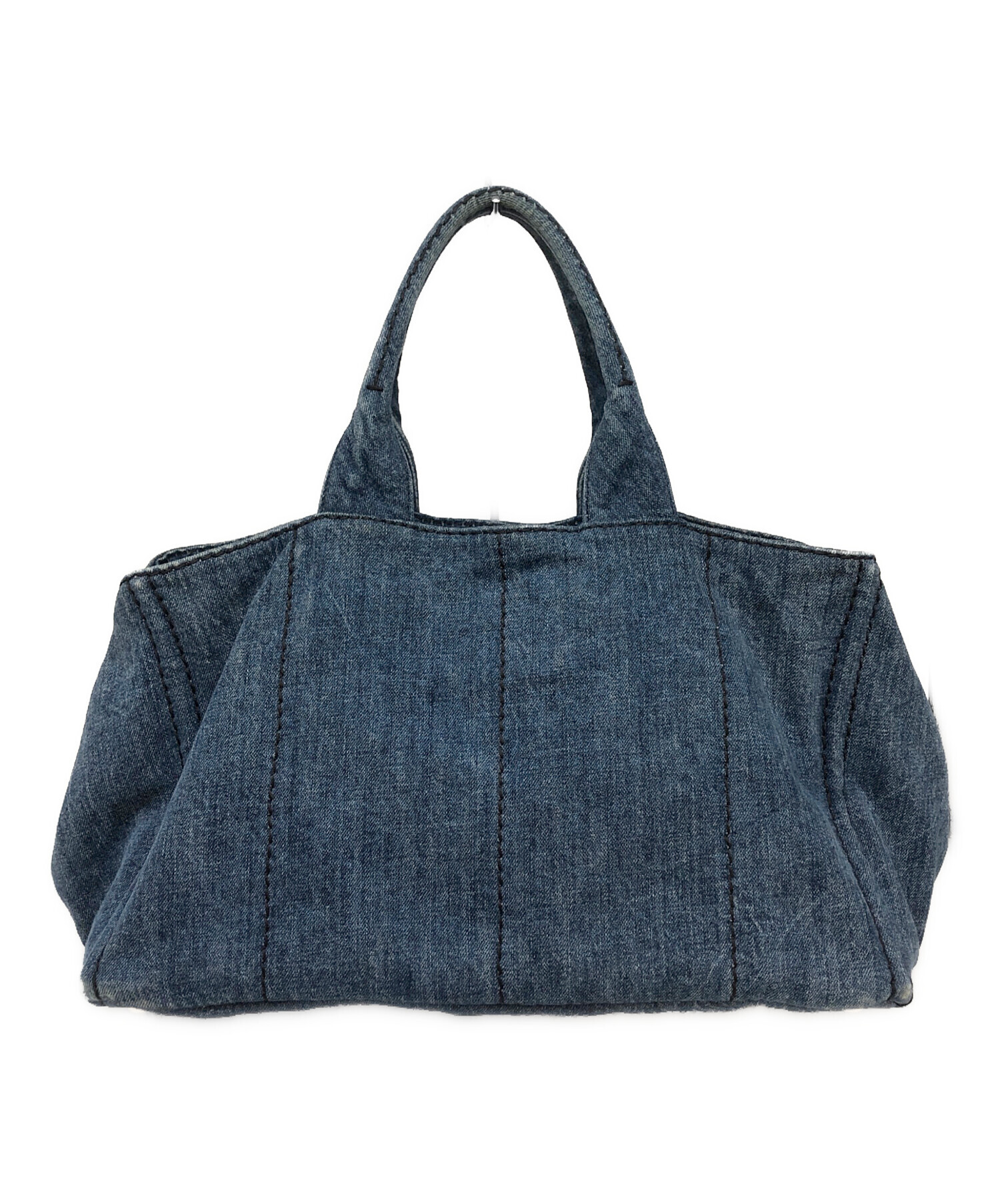 中古・古着通販】PRADA (プラダ) カナパデニムトートバッグ インディゴ