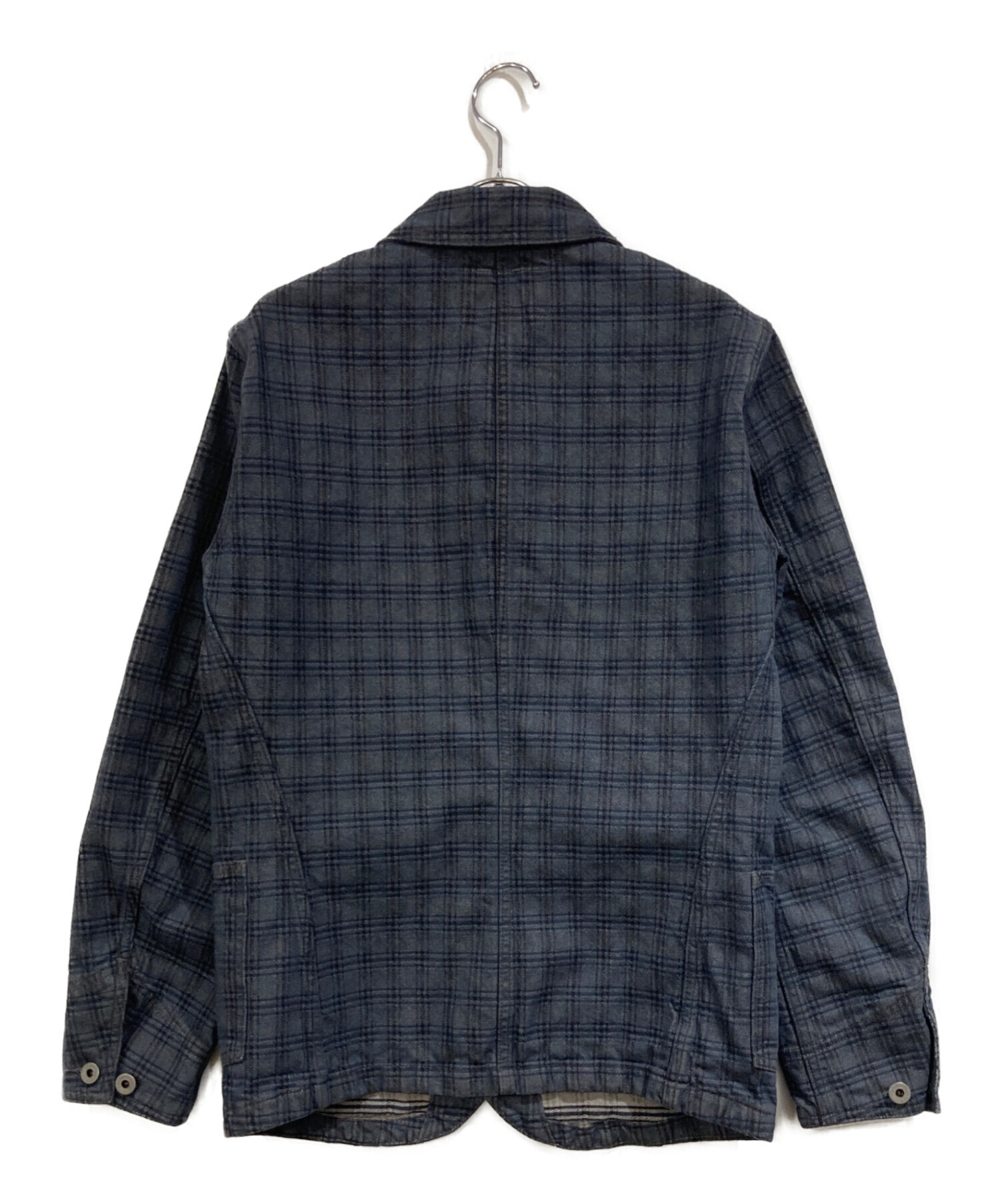 良状態 RRL チェックテーラードジャケット ヴィンテージ加工 古着 薄手 中古・古着通販】RRL (ダブルアールエル) ジャガードデニムジャケット