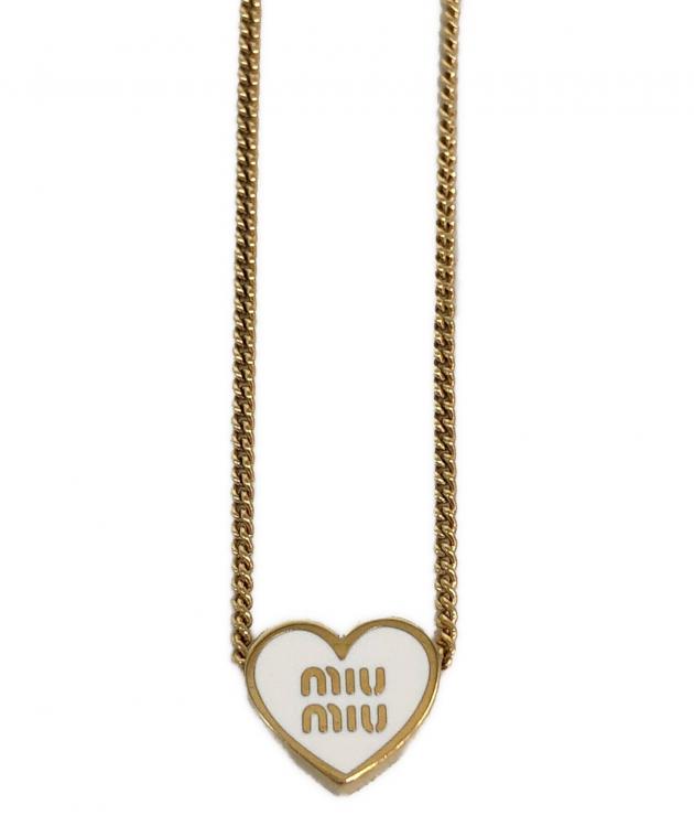 中古・古着通販】MIU MIU (ミュウミュウ) メタルネックレス ホワイト