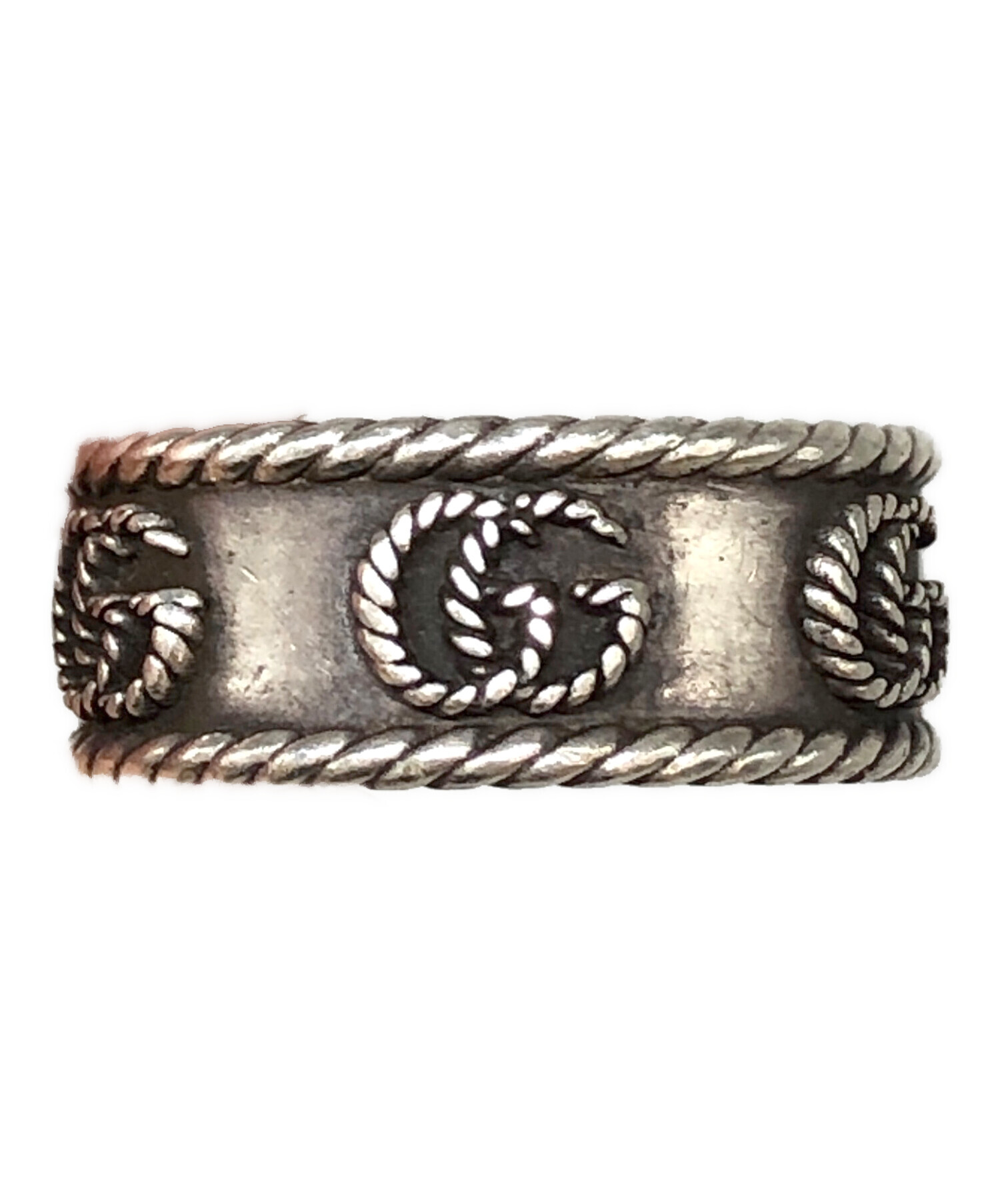 中古・古着通販】GUCCI (グッチ) ダブルGシルバーリング シルバー