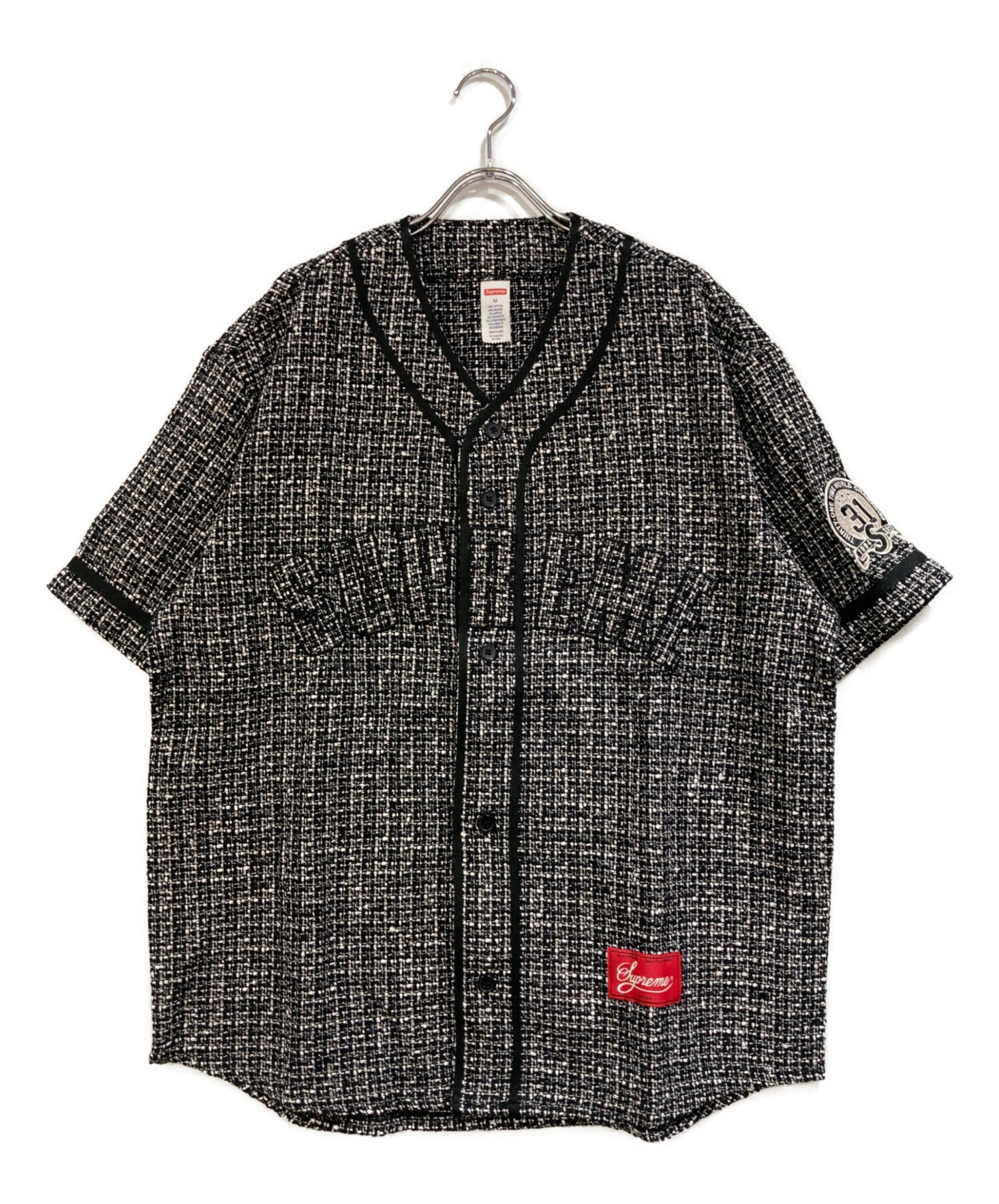 シュプリーム ベースボール シャツ 新品、未使用品 中古・古着通販】SUPREME (シュプリーム) ベースボールシャツ ブラック