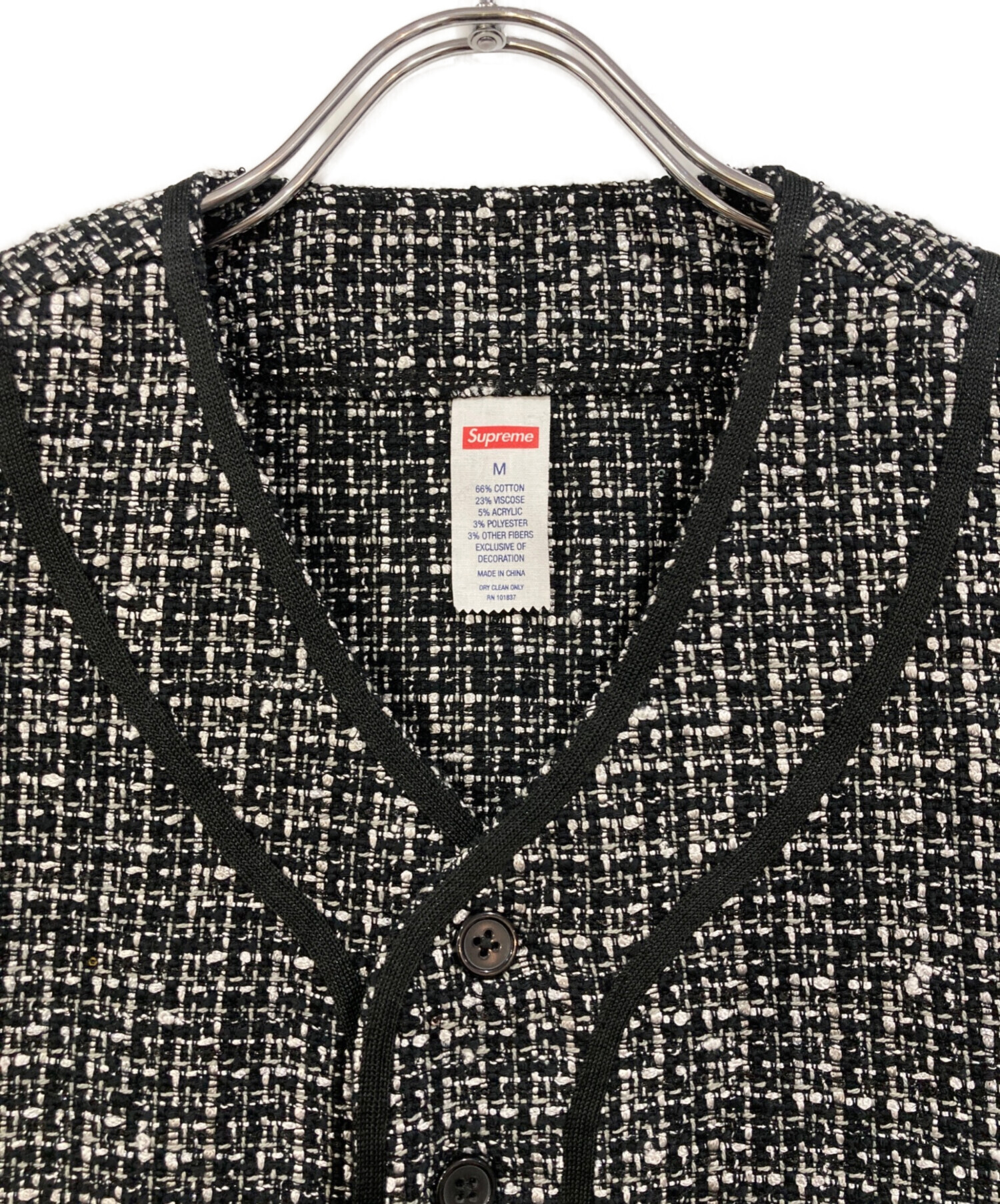 中古・古着通販】SUPREME (シュプリーム) ベースボールシャツ ブラック