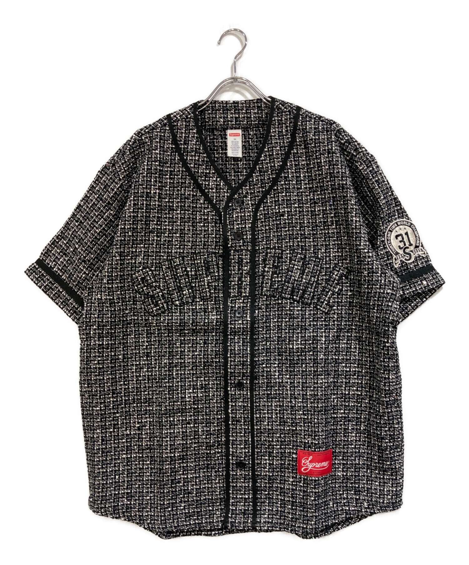 中古・古着通販】SUPREME (シュプリーム) ベースボールシャツ ブラック 
