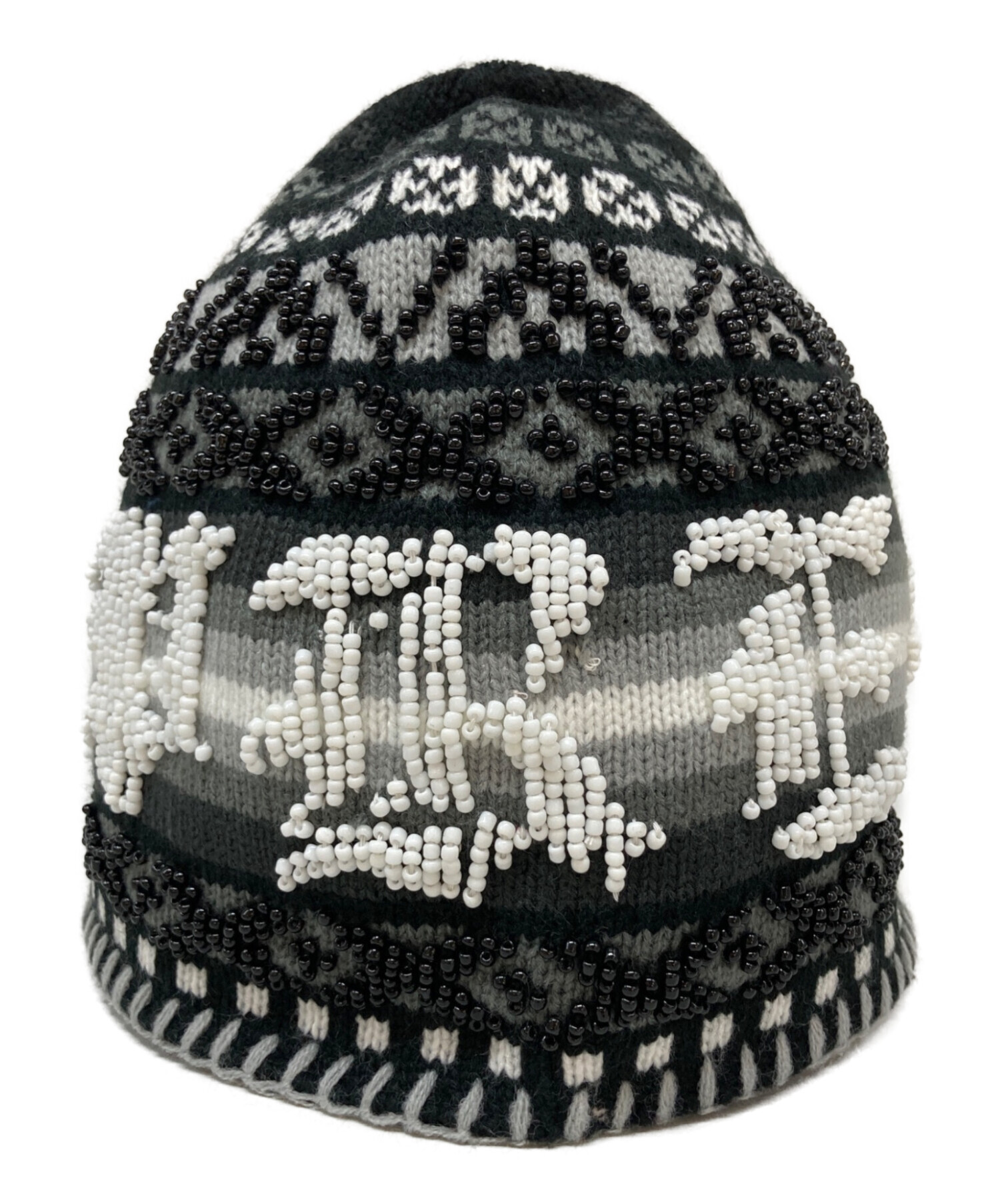 Supreme Beaded Beanie シュプリーム ビーニー 中古・古着通販】Supreme (シュプリーム) beaded beanie ブラック