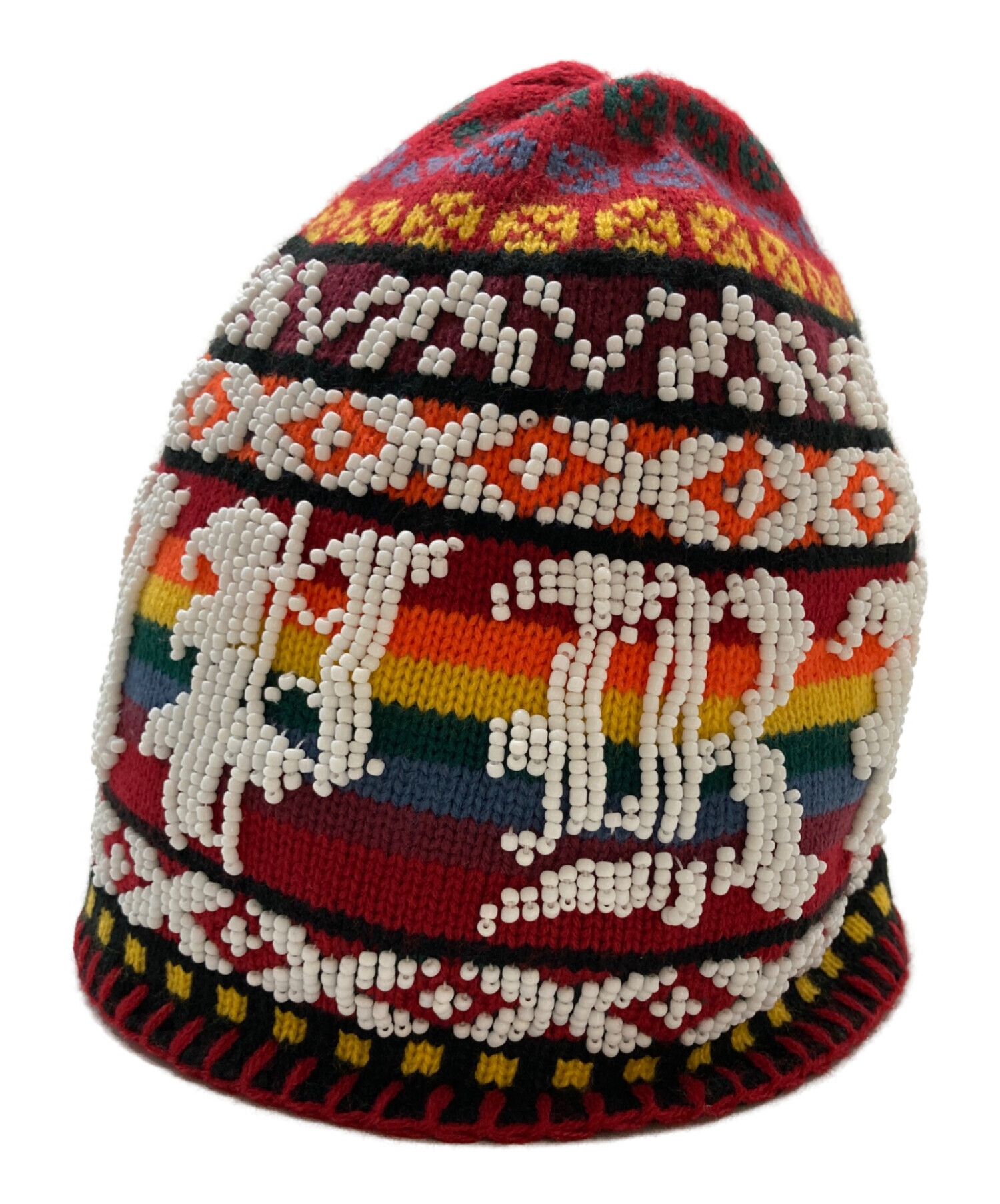 中古・古着通販】Supreme (シュプリーム) beaded beanie レッド