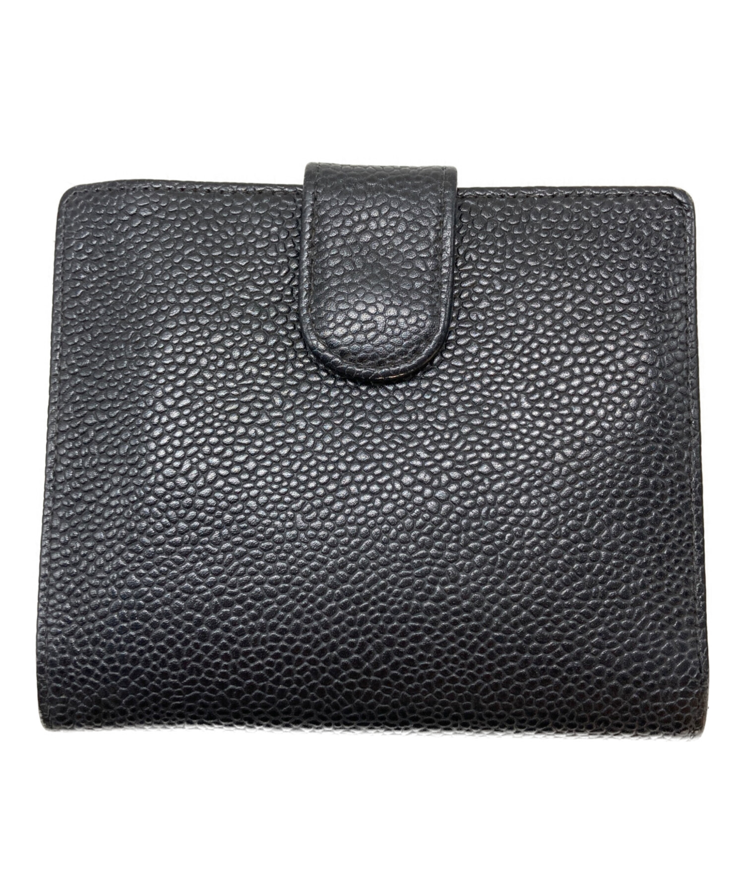中古・古着通販】CHANEL (シャネル) ココマーク3つ折り財布 ブラック 