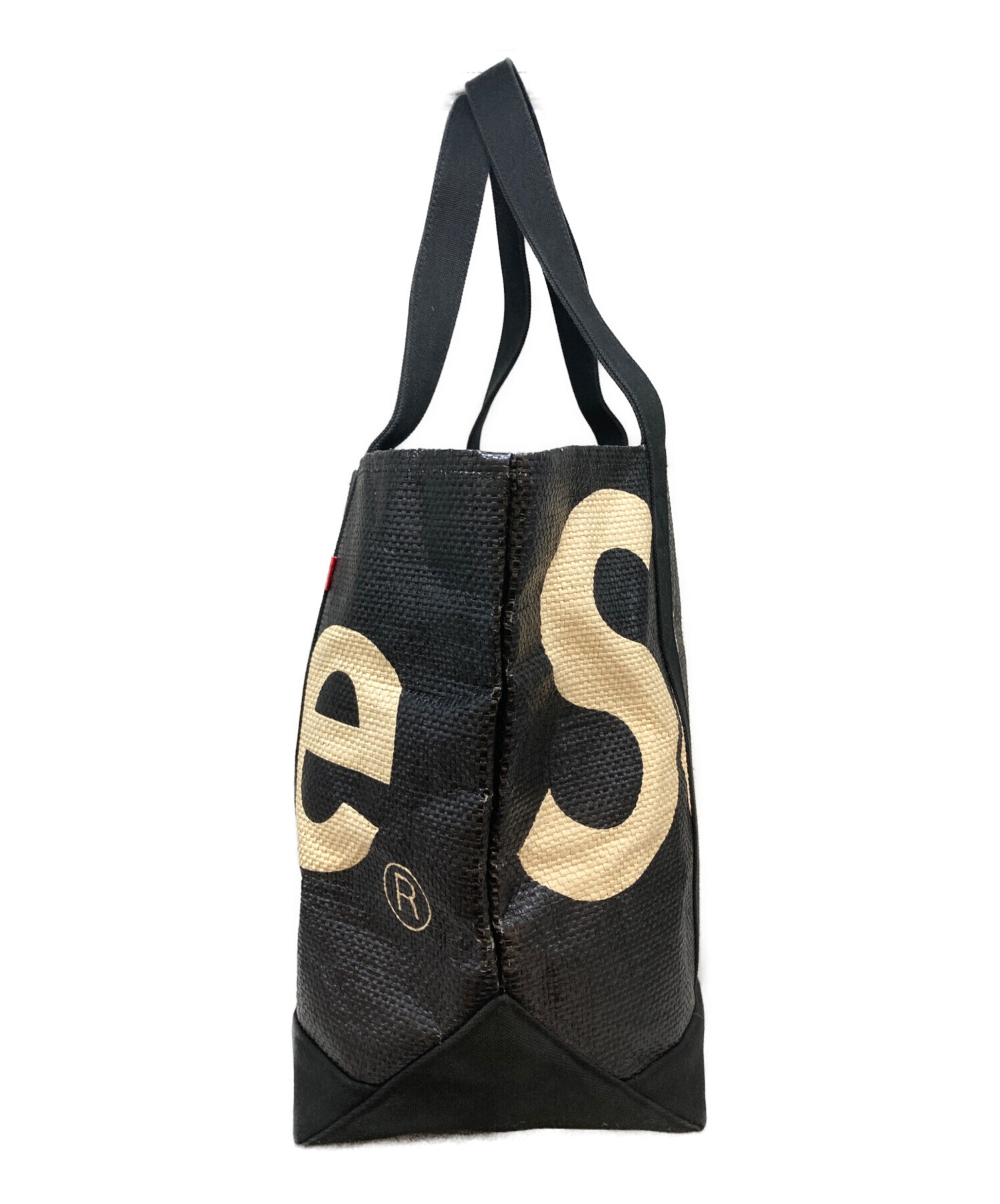 中古・古着通販】SUPREME (シュプリーム) Raffia Tote Bag ブラック