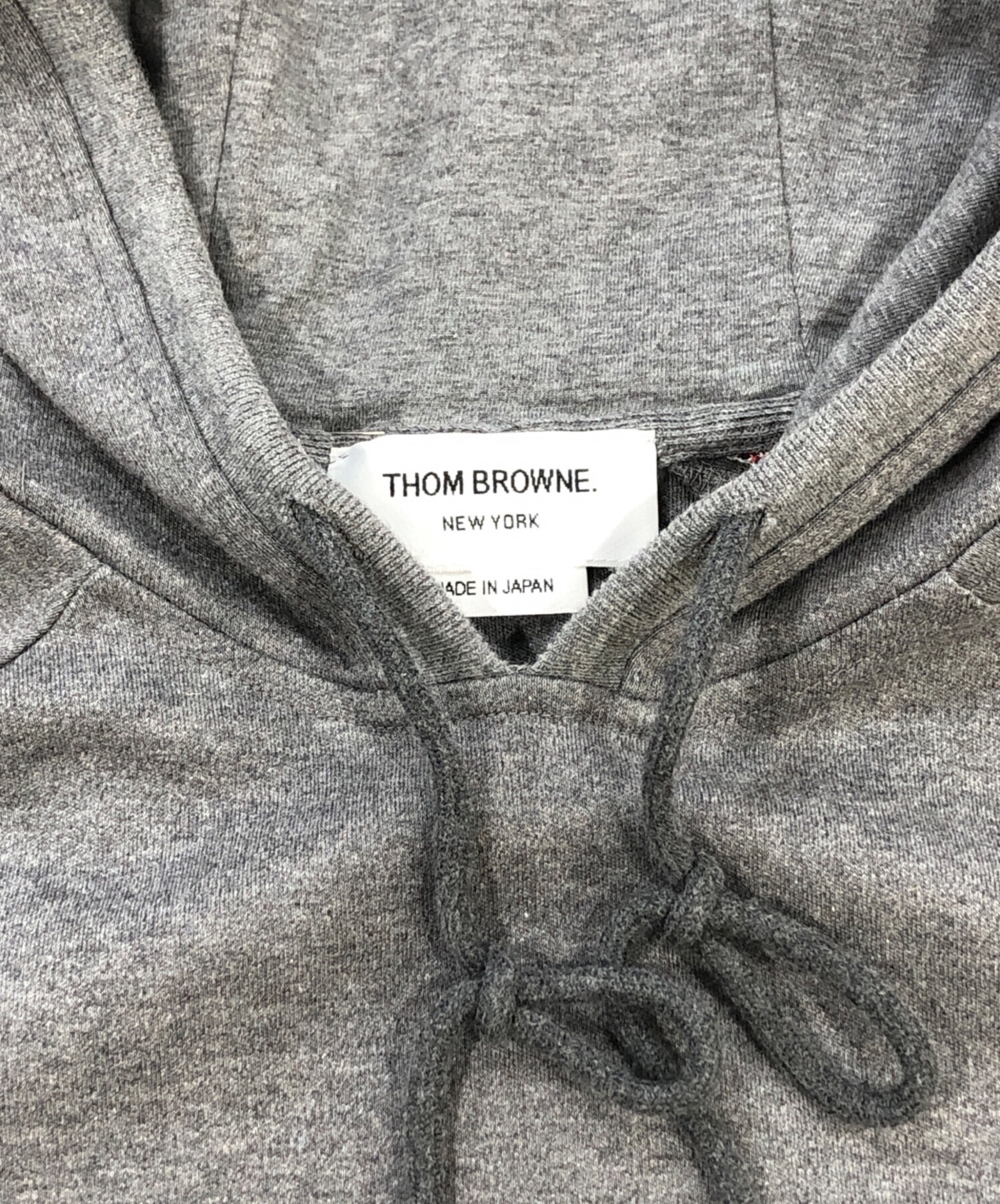 【美品】THOM BROWNE NEW YORK高級トリコロールパーカー 古着2 中古・古着通販】Thom Browne (トムブラウン) サイドトリコロール