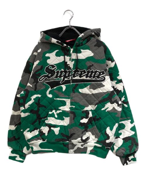 Supreme シュプリーム ブルゾン（その他） S 緑 【古着】【中古】【送料無料】 中古・古着通販】Supreme (シュプリーム) Quilted Zip Up Hooded