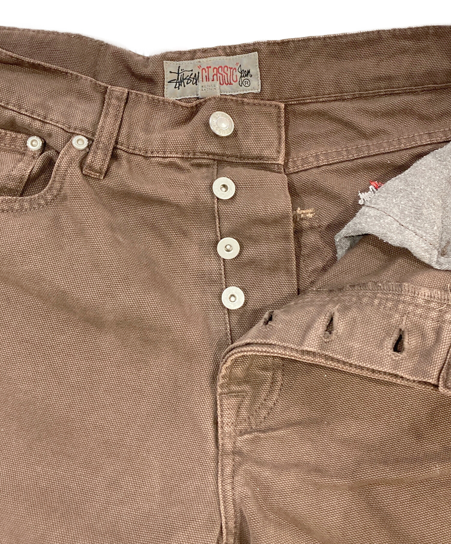 中古・古着通販】stussy (ステューシー) CLASSIC PANT WASHED CANVAS