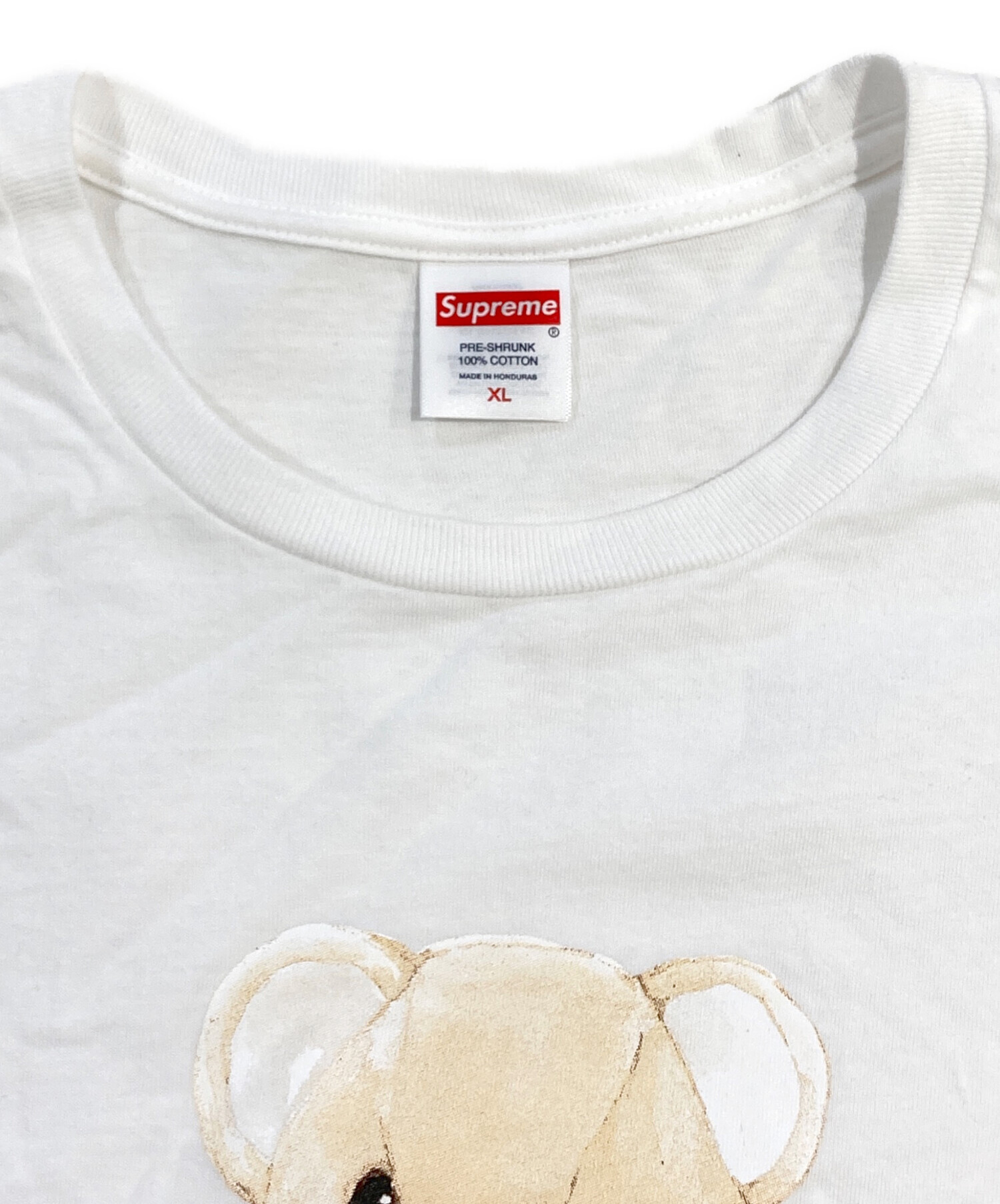 中古・古着通販】Supreme (シュプリーム) Bear Tee ホワイト サイズ