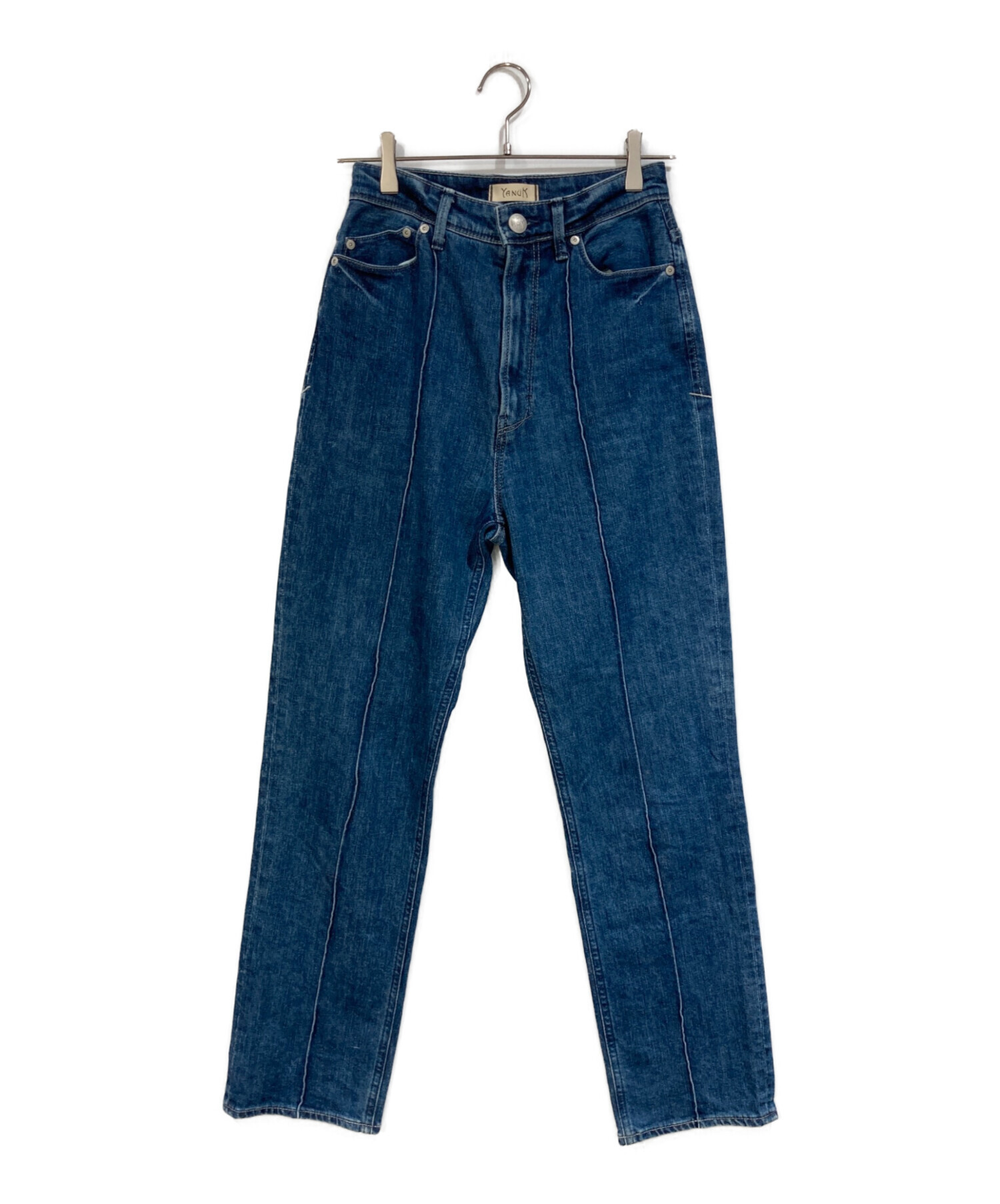 【新品未使用】YANUK anuans Pintuck Straight 22 中古・古着通販】YANUK (ヤヌーク) Pintuck Straight デニムパンツ