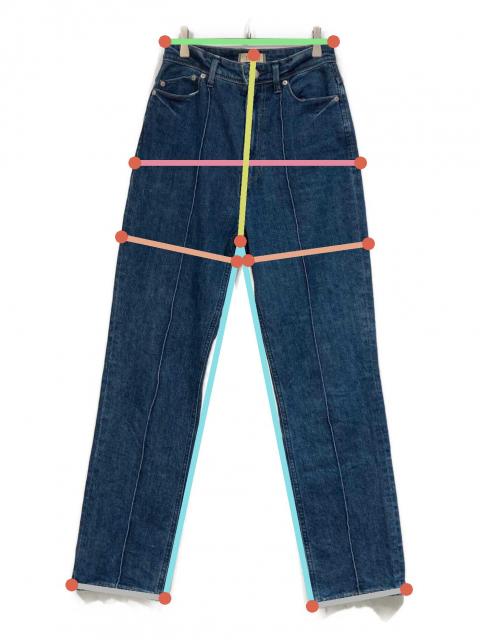 中古・古着通販】YANUK (ヤヌーク) Pintuck Straight デニムパンツ