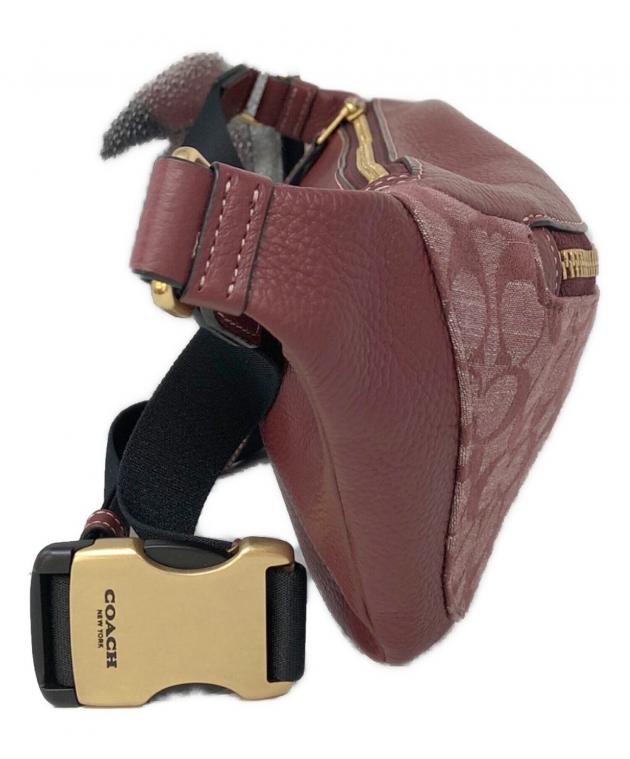 今日12時まで！売りに行きます。COACH ワレーンベルトバッグ　シグネチャー 中古・古着通販】COACH (コーチ) ワーレン ベルト バッグ