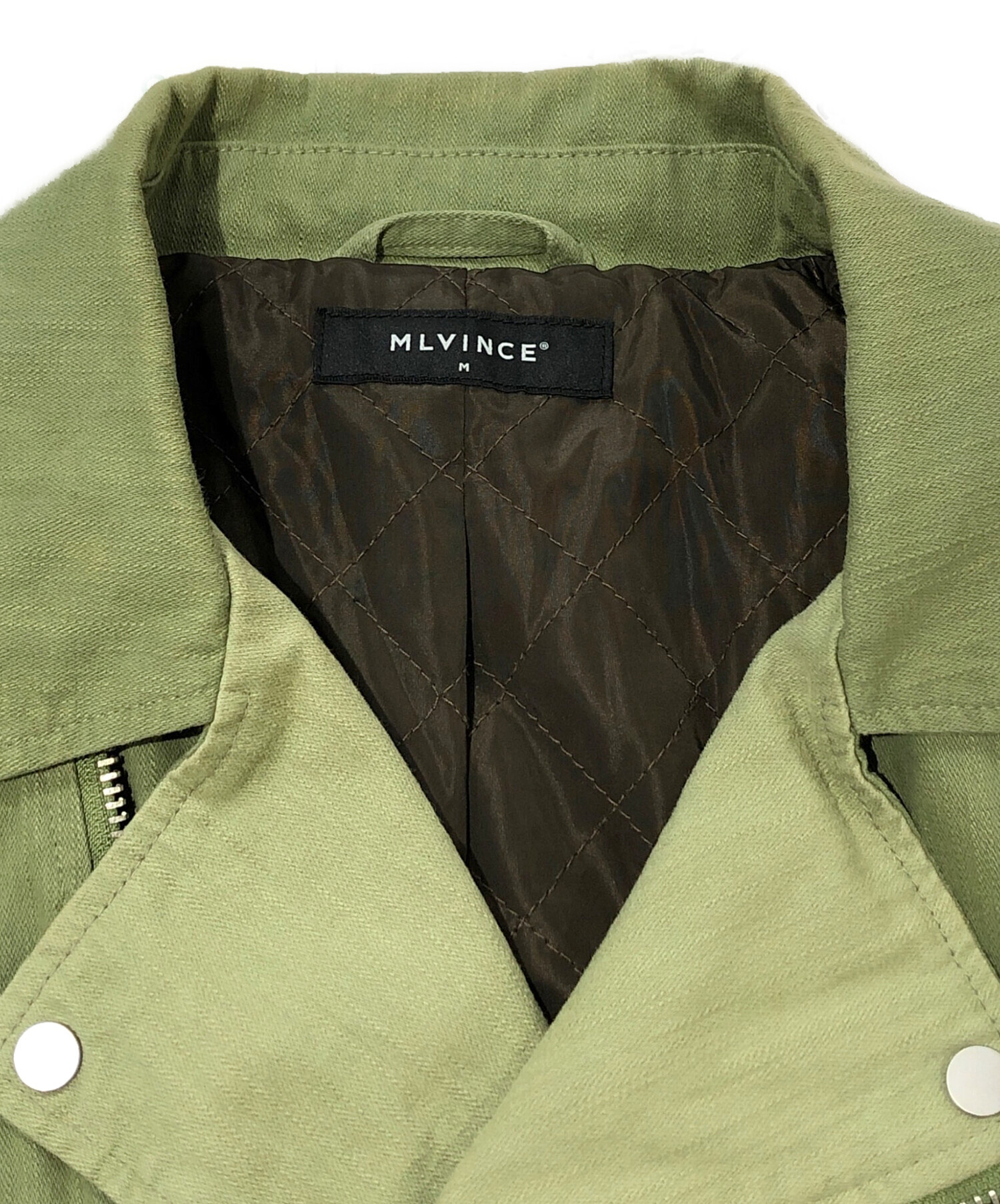 【激シブ・即完】MLVINCE　メルヴィンス　ミリタリー　ライダース　ジャケット 中古・古着通販】MLVINCE (メルヴィンス) ミリタリーライダース