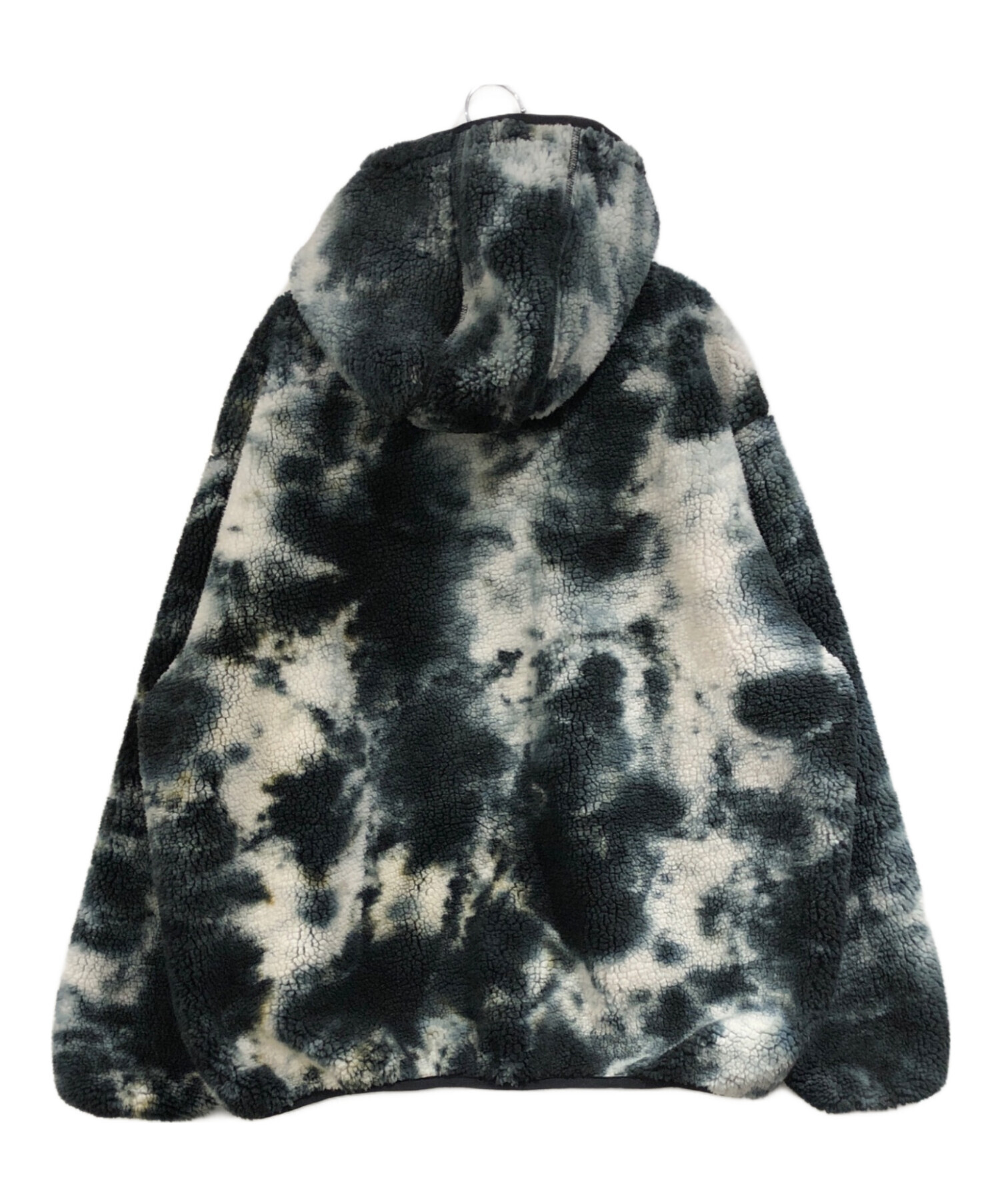 中古・古着通販】HUF (ハフ) フーデッドボアジャケット グレー×ブルー