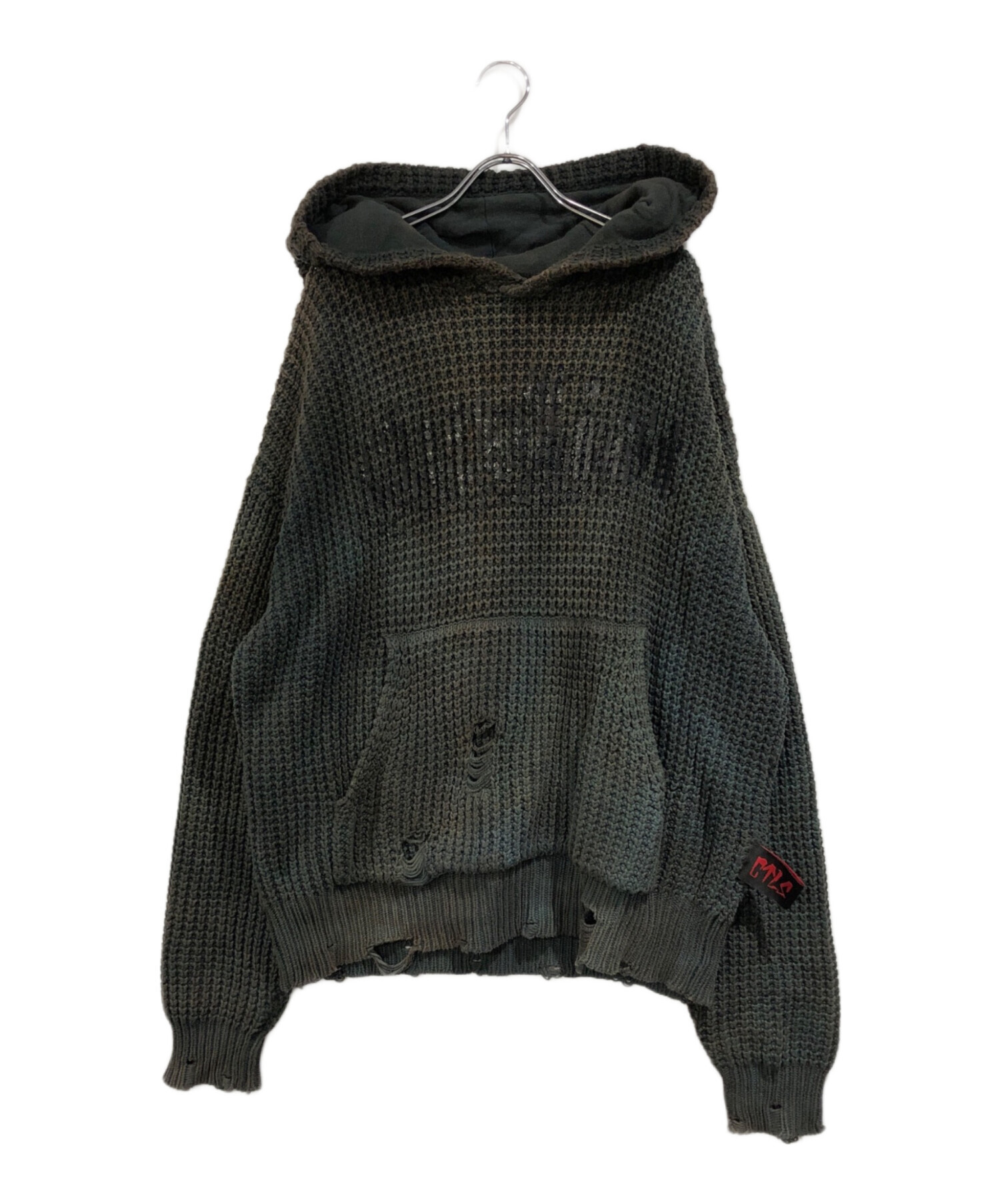 cvtvlist ctls パーカー　ニット 中古・古着通販】CVTVLIST (カタリスト) ダメージ加工ニットパーカー