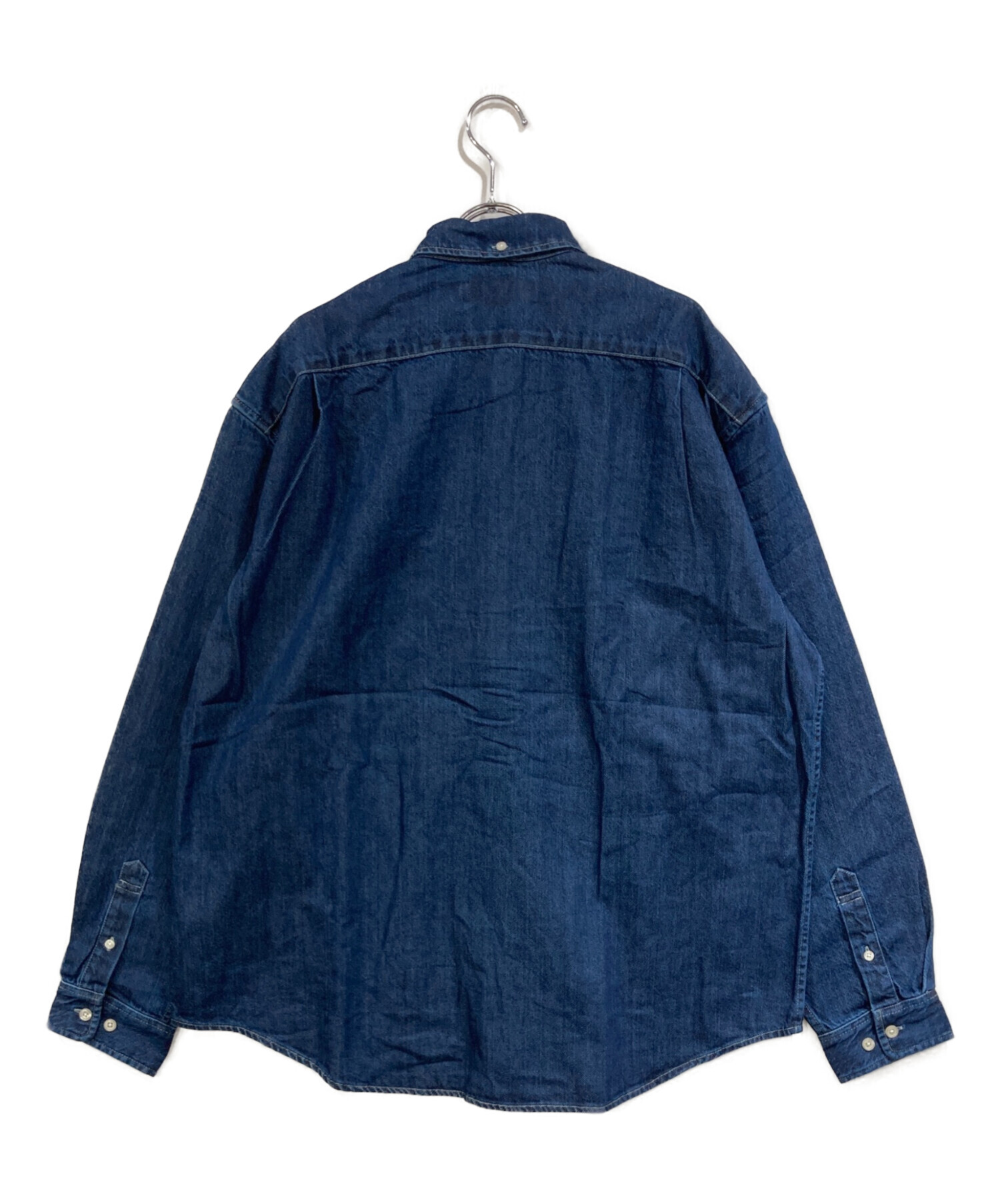 Supreme デニムシャツ ダークブルー インディゴ メンズ 中古・古着通販】Supreme (シュプリーム) Small Box Denim Shirt