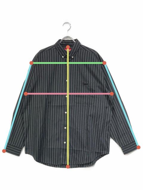 中古・古着通販】Supreme (シュプリーム) Pinstripe Shirt ブラック