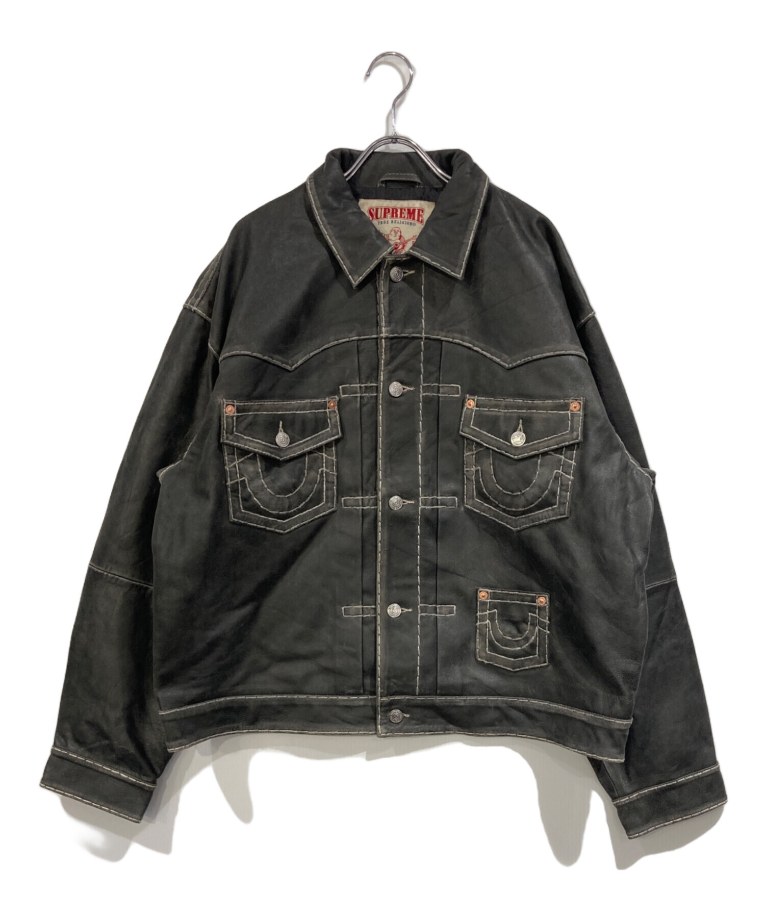 【激レア】極美品TRUE RELIGION レザージャケット 中古・古着通販】Supreme (シュプリーム) TRUE RELIGION (トゥルー