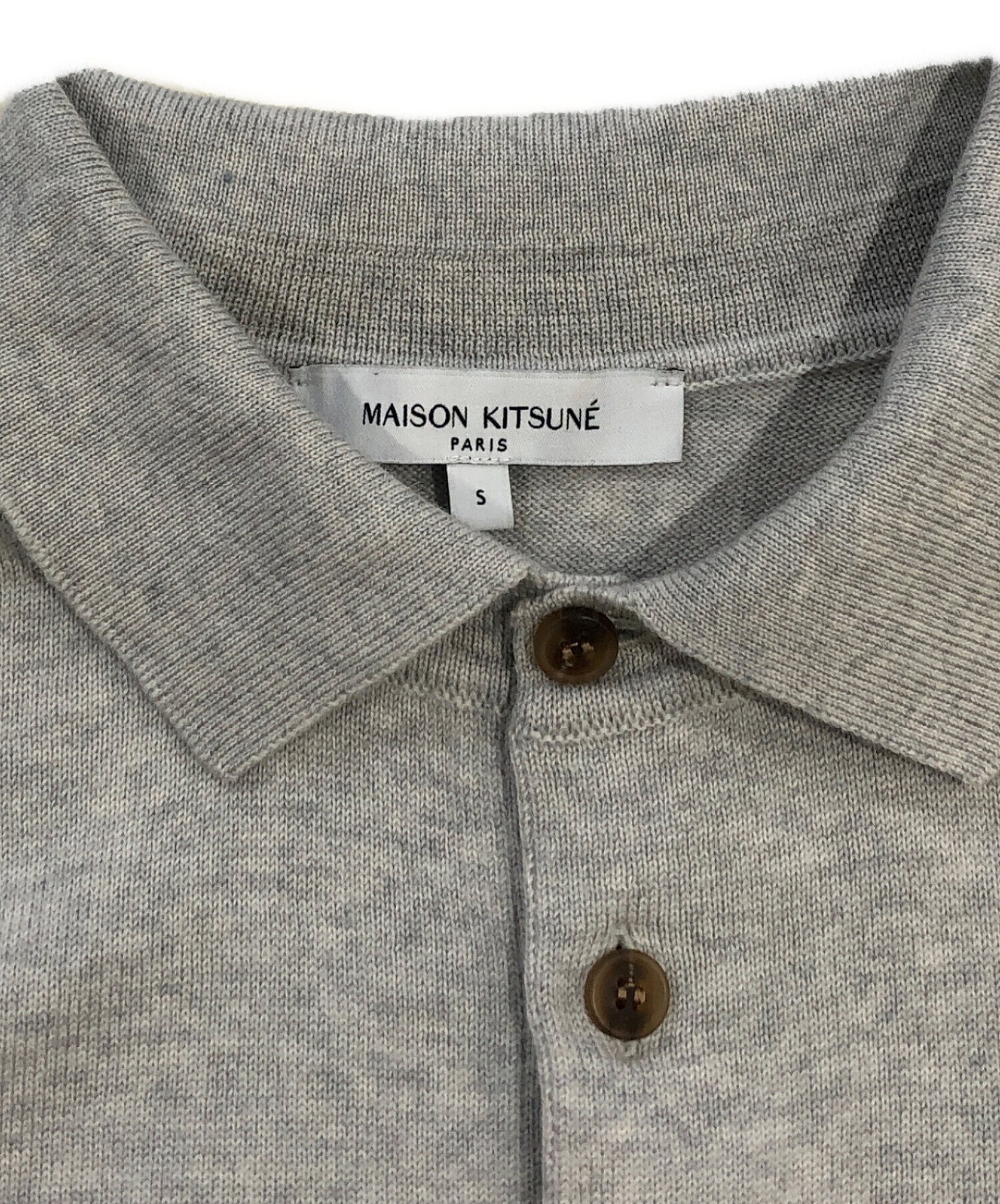 中古・古着通販】MAISON KITSUNE (メゾンキツネ) キツネワッペンニット