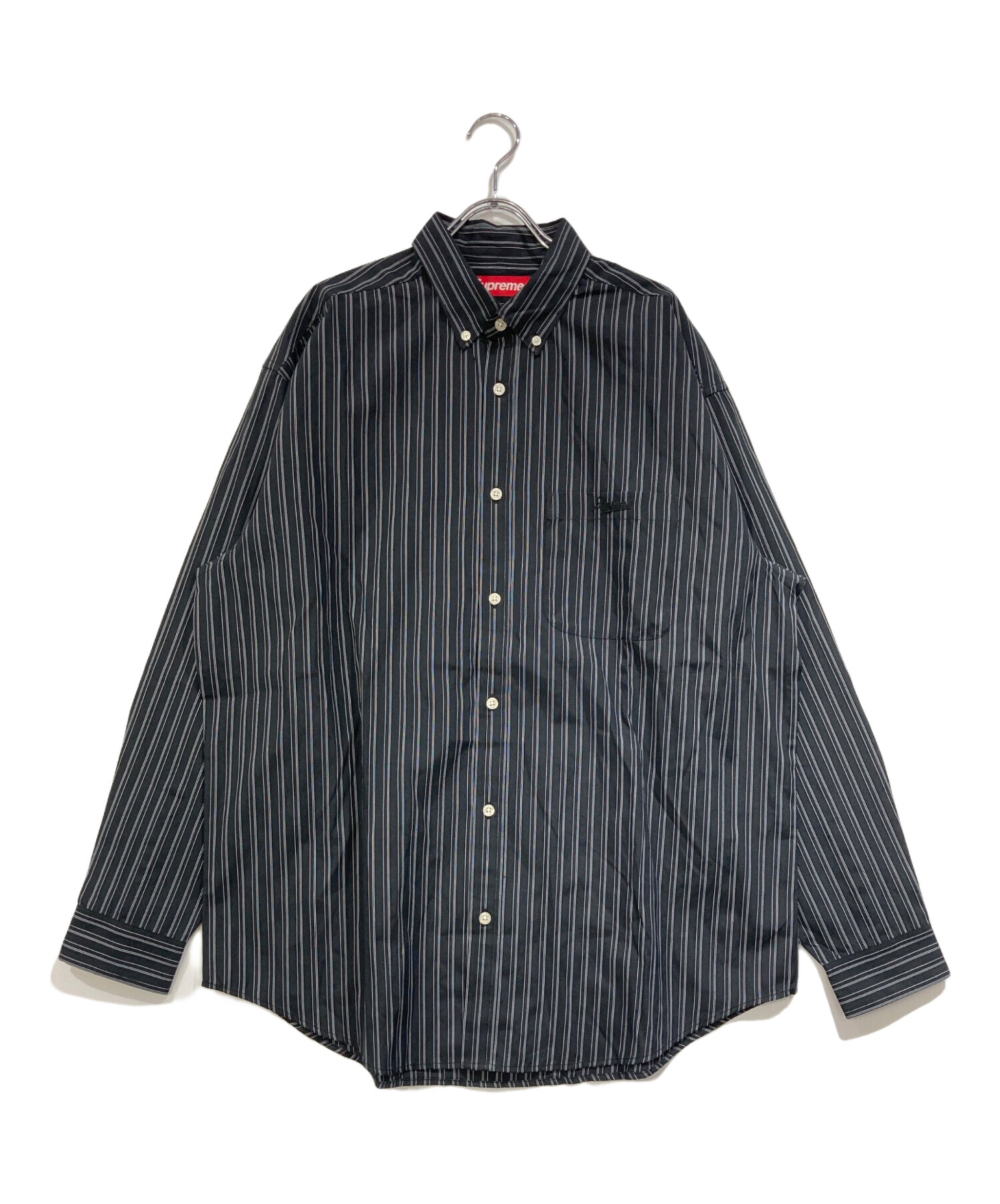 中古・古着通販】Supreme (シュプリーム) Pinstripe Shirt ブラック