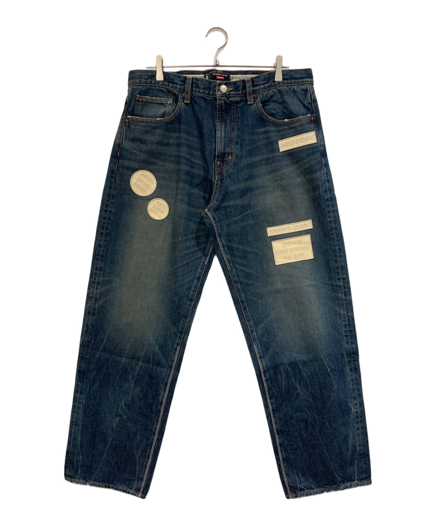 パンツ Supreme/Number (N)ine Patches Loose Fit 中古・古着通販】Supreme (シュプリーム) NUMBER (N)INE