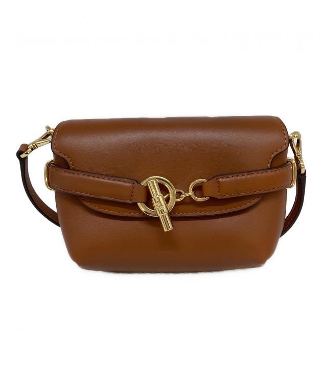 ラルフローレン シボレザー ホースロゴゴールド金具 ショルダーバッグ ブラウン 中古・古着通販】LAUREN RALPH LAUREN (ローレンラルフローレン