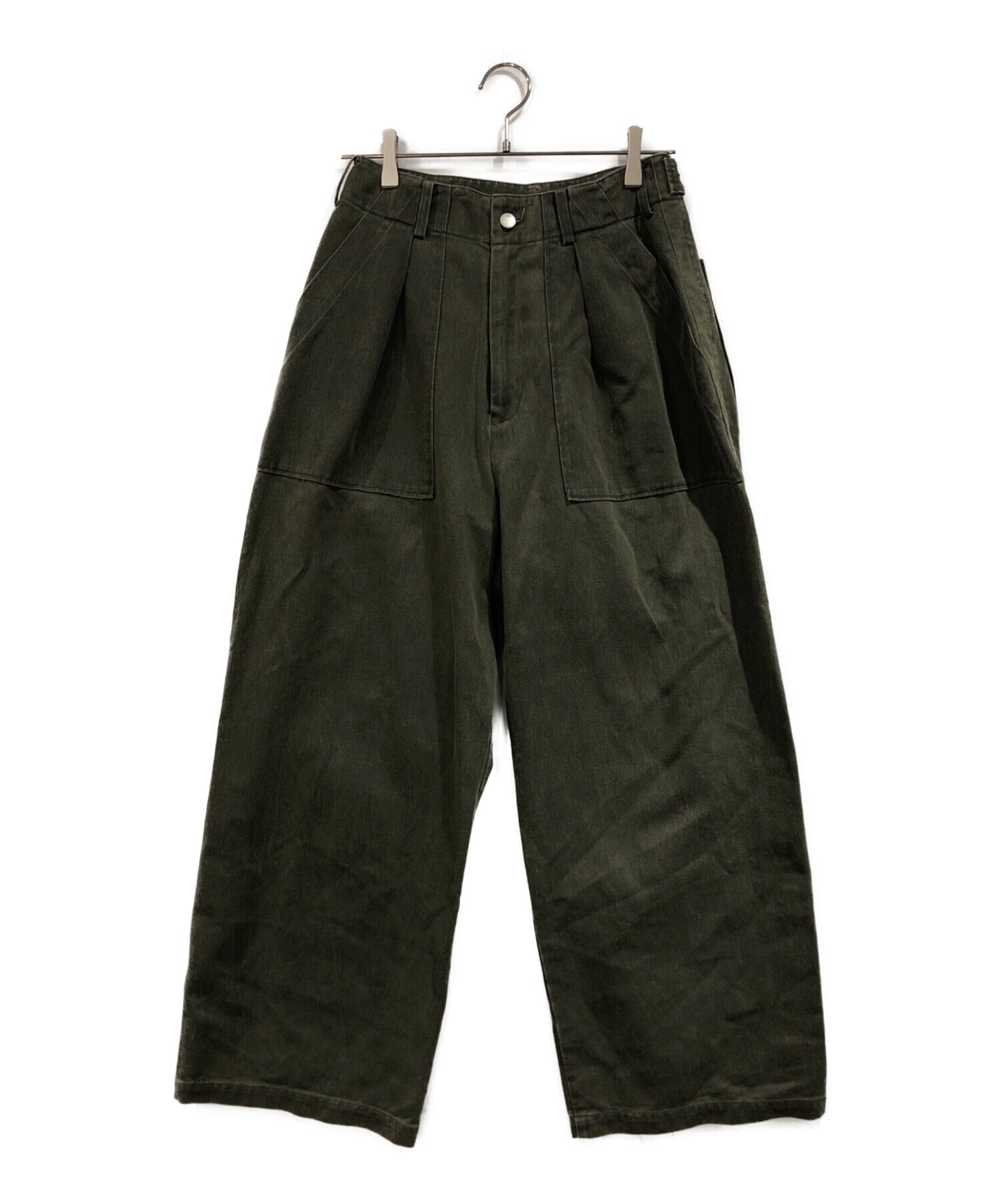 中古・古着通販】YOKE (ヨーク) COTTON 1TUCK WIDE-LEG BAKER PANTS