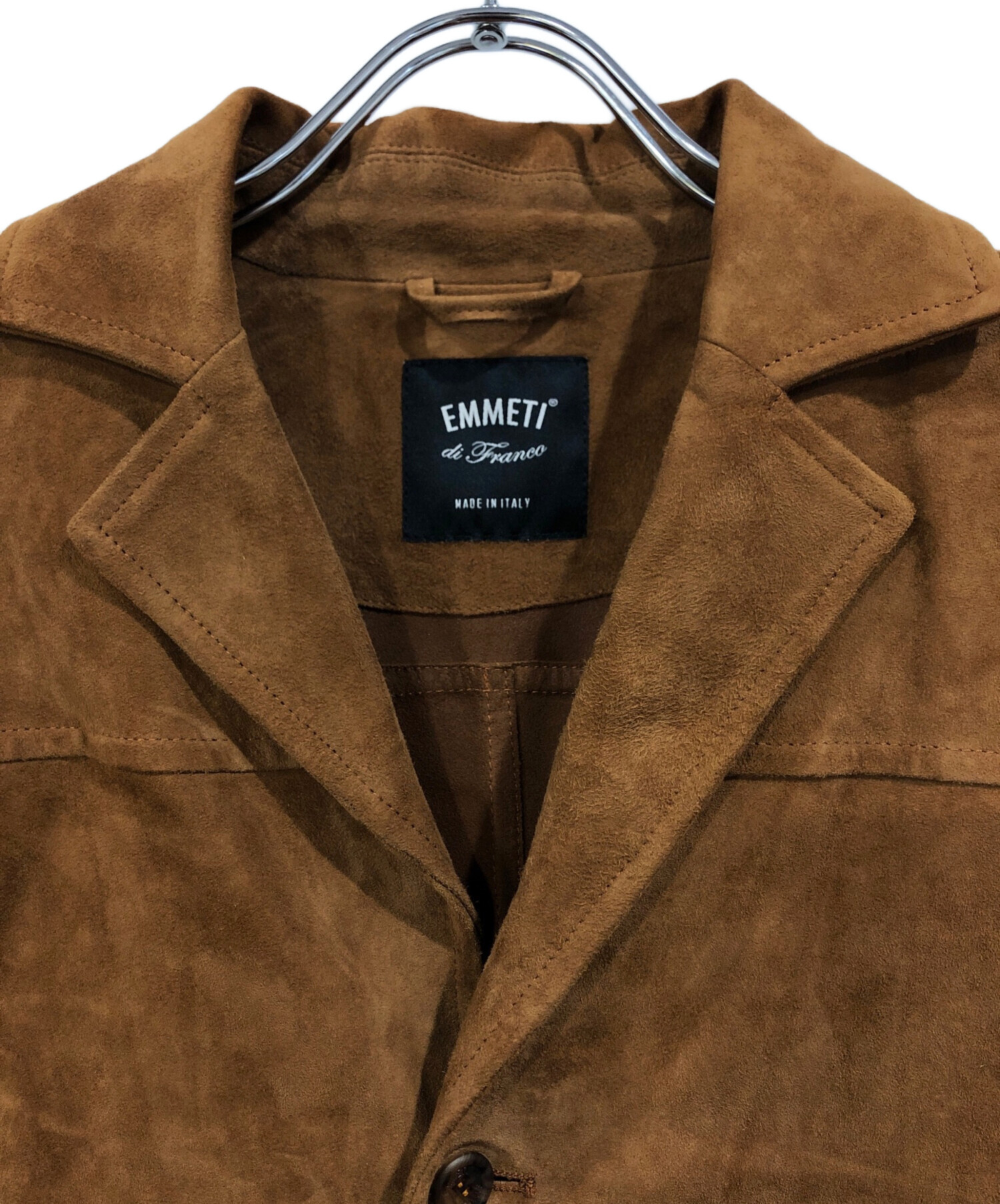 中古・古着通販】EMMETI (エンメティ) スエードジャケット カーキ