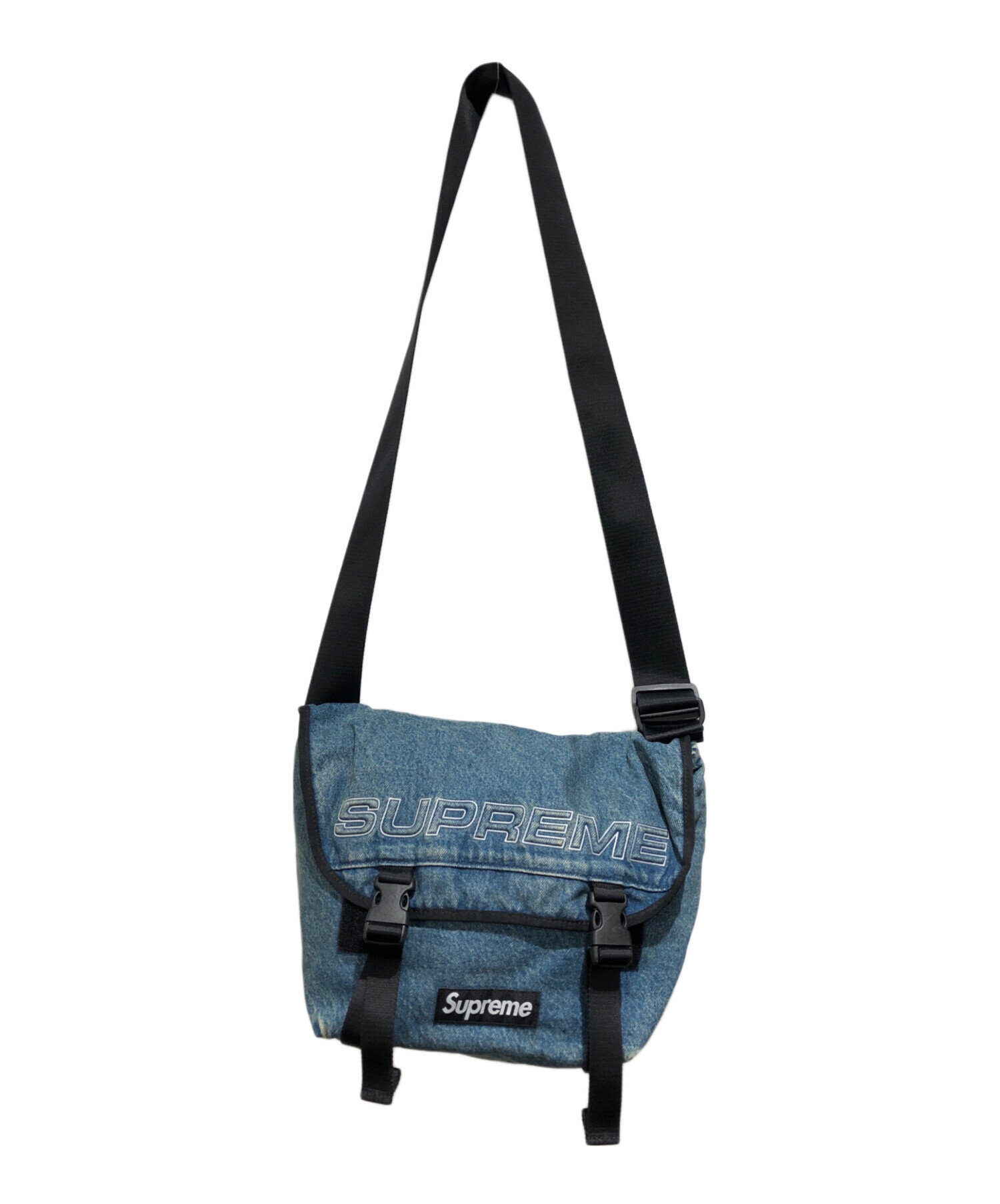 中古・古着通販】Supreme (シュプリーム) Denim Messenger Bag ブルー