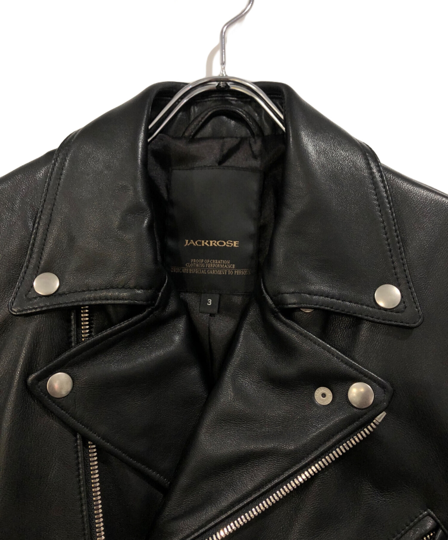 中古・古着通販】JACKROSE (ジャックローズ) ダブルレザーライダース