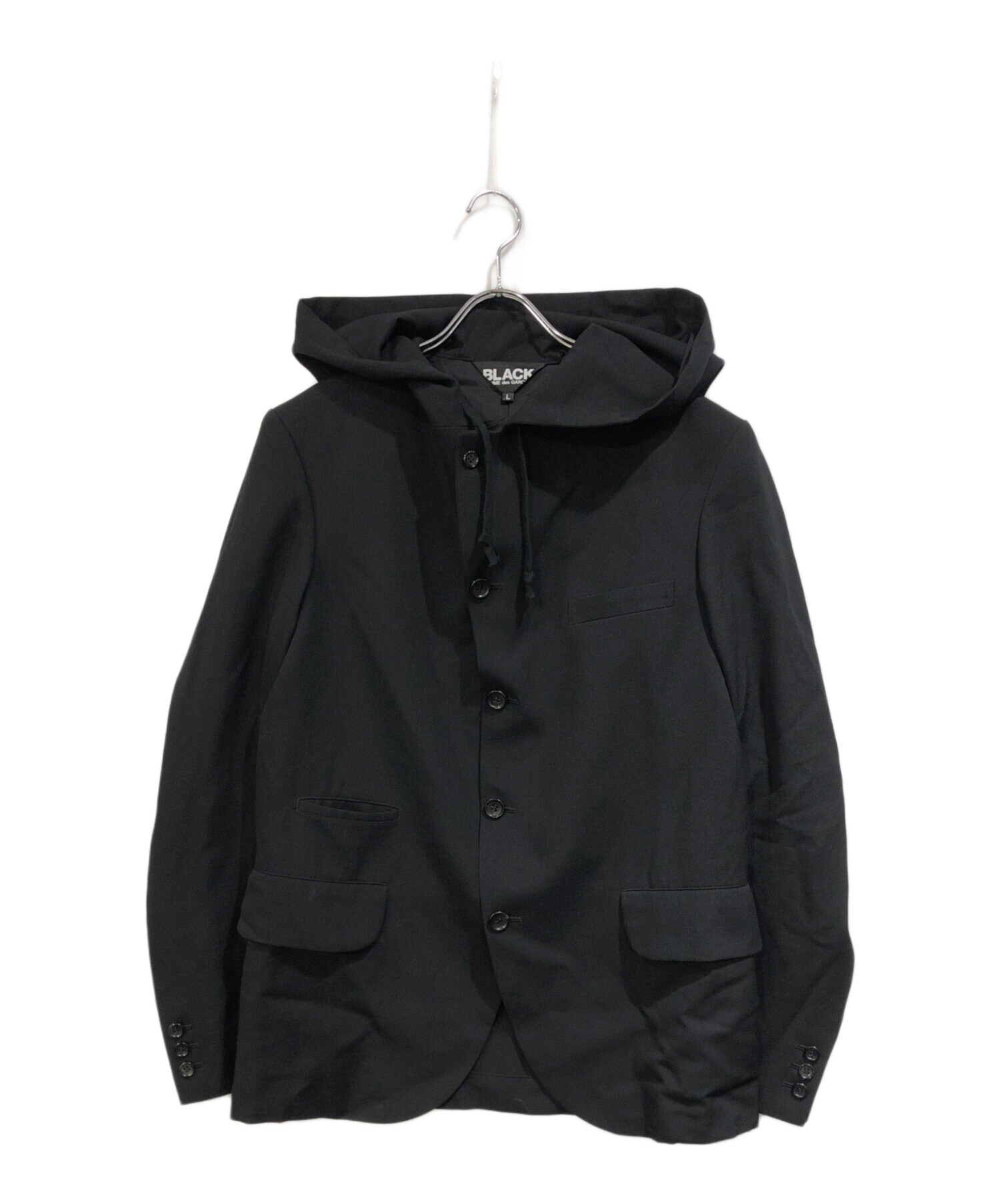 BLACK COMME des GARÇONS フード付きジャケット M 中古・古着通販】BLACK COMME des GARCONS (ブラックコムデギャルソン