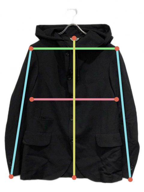 BLACK COMME des GARÇONS フード付きジャケット M 中古・古着通販】BLACK COMME des GARCONS (ブラックコムデギャルソン