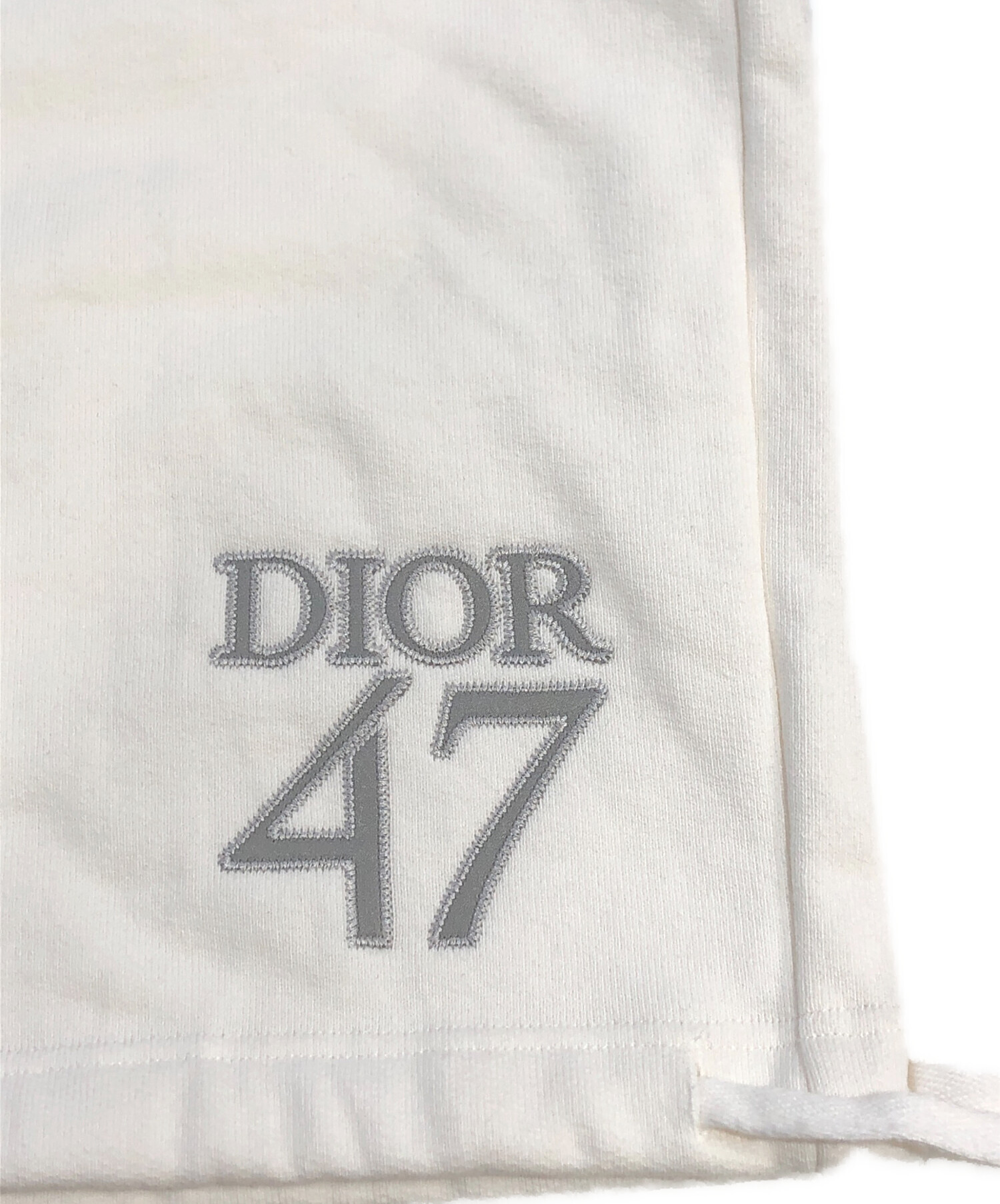 中古・古着通販】DIOR (ディオール) スウェットハーフパンツ ホワイト