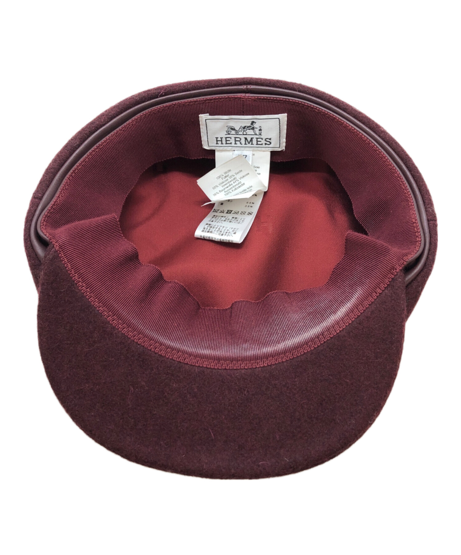 中古・古着通販】HERMES (エルメス) ダニキャスケット パープル サイズ
