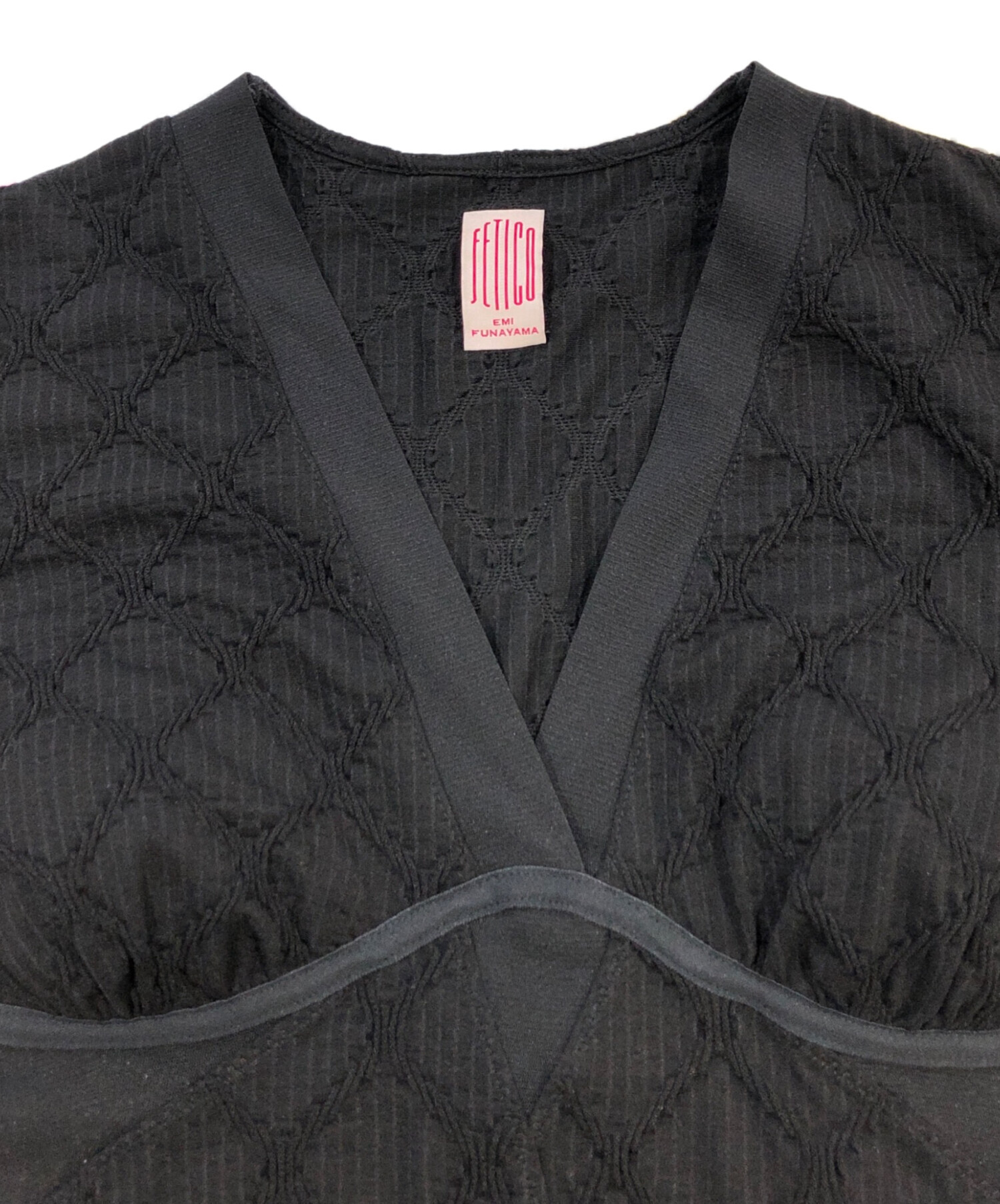 中古・古着通販】FETICO (フェティコ) JACQUARD JERSEY PANELED