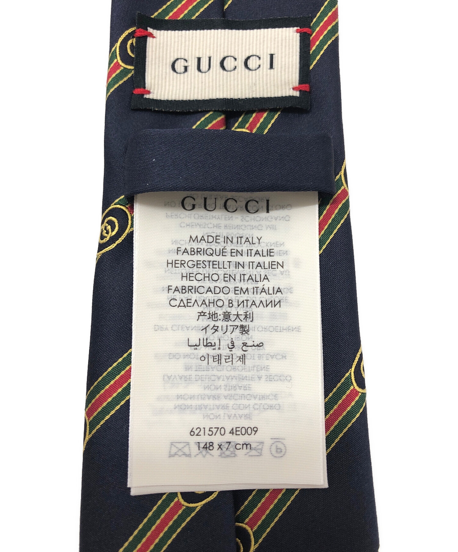中古・古着通販】GUCCI (グッチ) インターロッキングGネクタイ