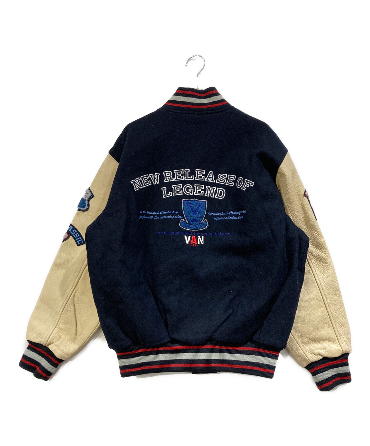 VANスタジャン用レタードワッペンVanGuards 当時モノ大変貴重！ 中古・古着通販】VAN (ヴァン) ワッペンスタジャン ブラック サイズ