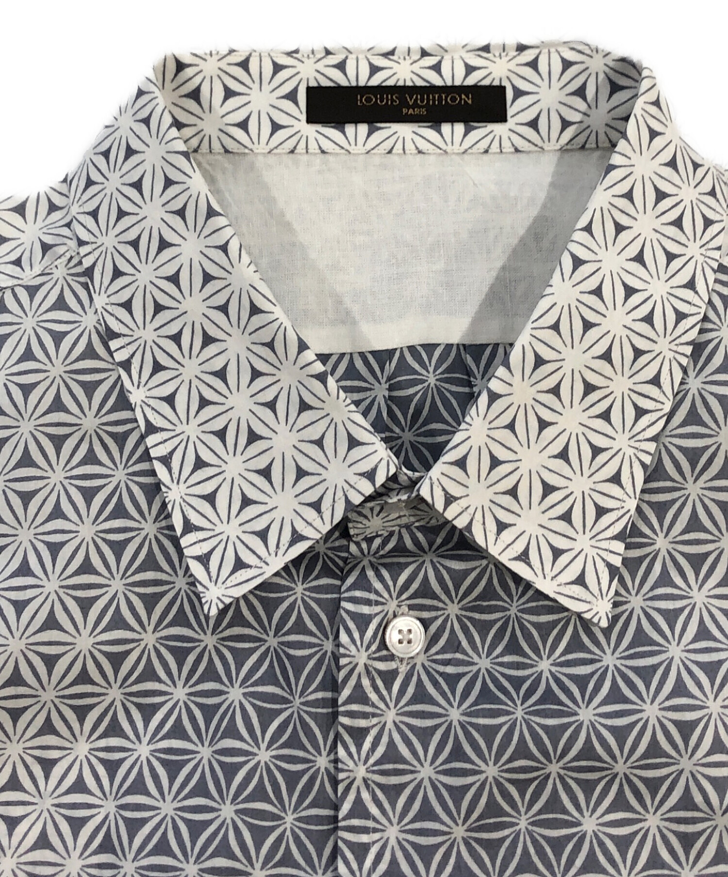 【美品】LOUIS VUITTON ルイヴィトン 切替 半袖シャツ Sサイズ程度 中古・古着通販】LOUIS VUITTON (ルイ ヴィトン) 半袖シャツ ホワイト